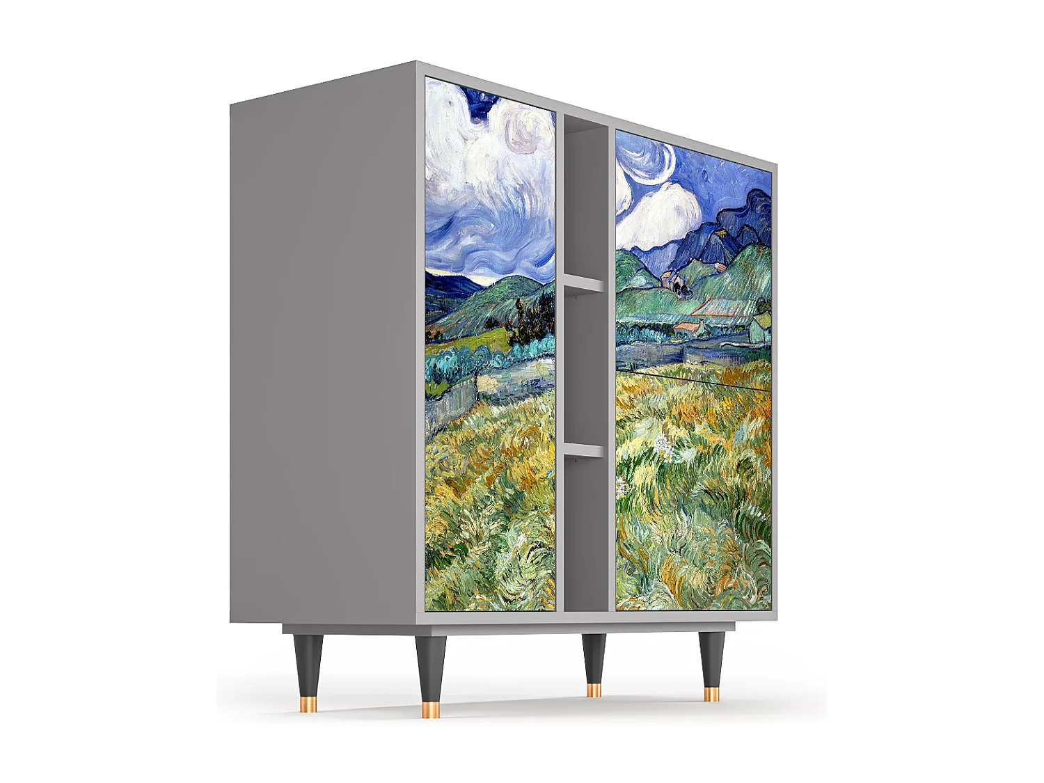 Dressoir - 94х96х41 cm - BS5 - Landscape, Grijs