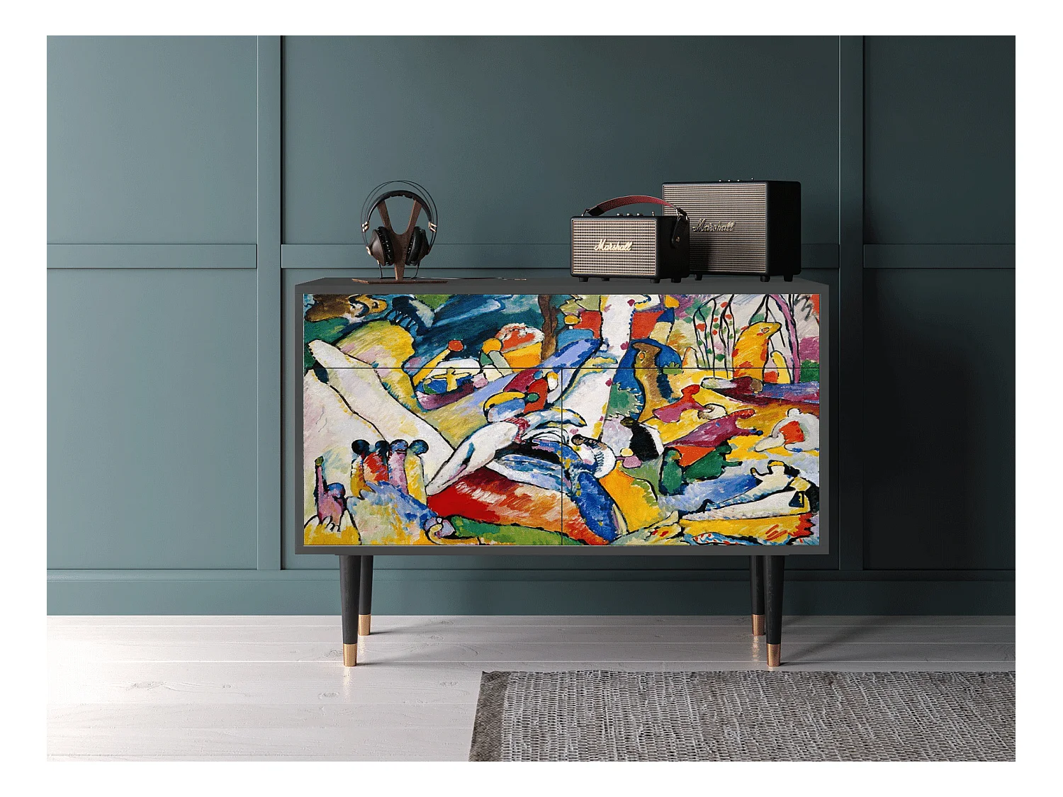 Sideboard - 115x85x48 cm - BS4 - Improvisation 26  , Anthrazit