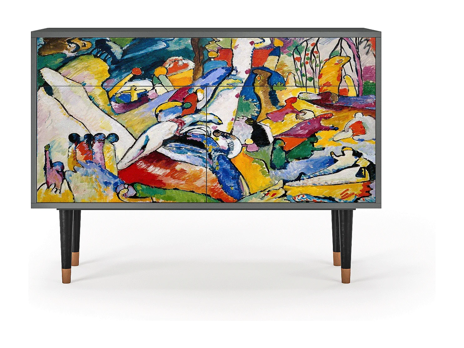 Sideboard - 115x85x48 cm - BS4 - Improvisation 26  , Anthrazit