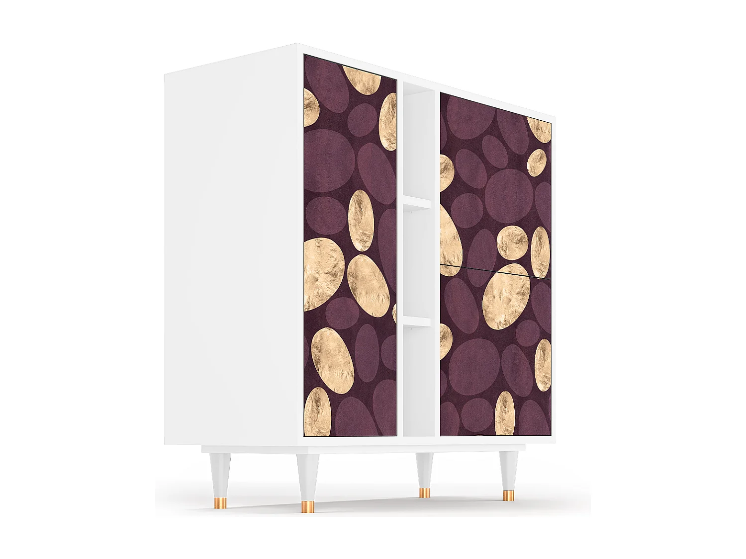 Kredens - 94х96х41 cm - BS5 - Fine Wine, Biały