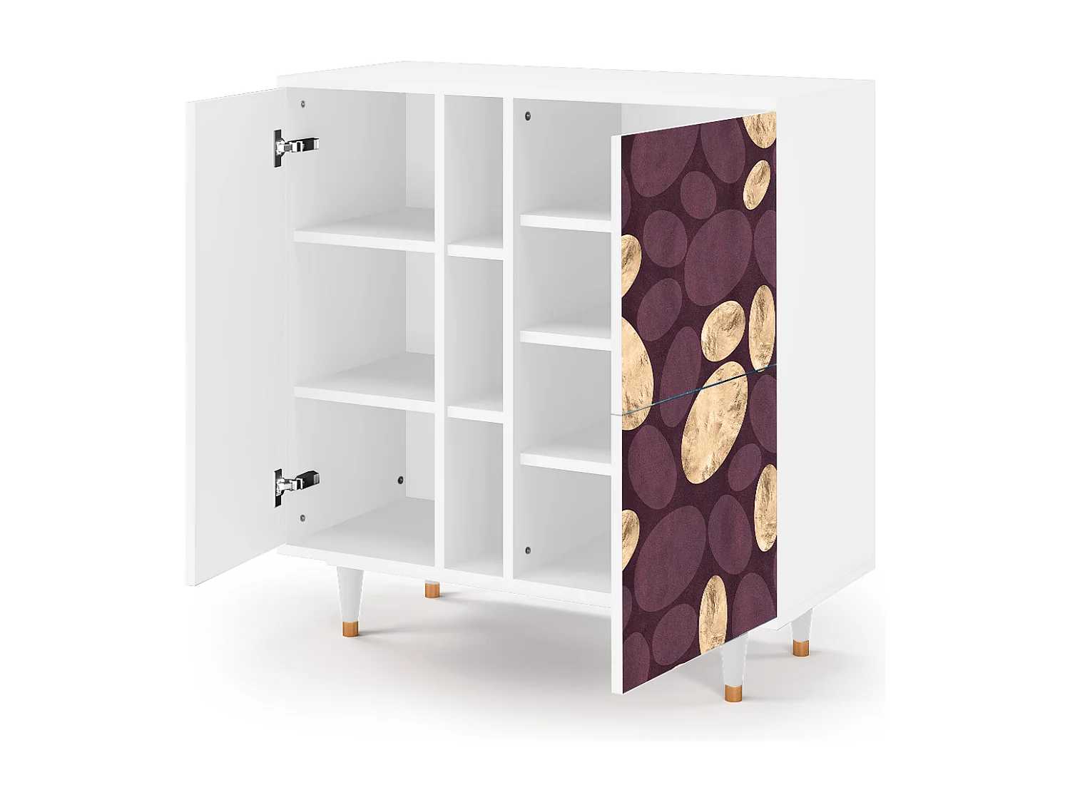 Kredens - 94х96х41 cm - BS5 - Fine Wine, Biały