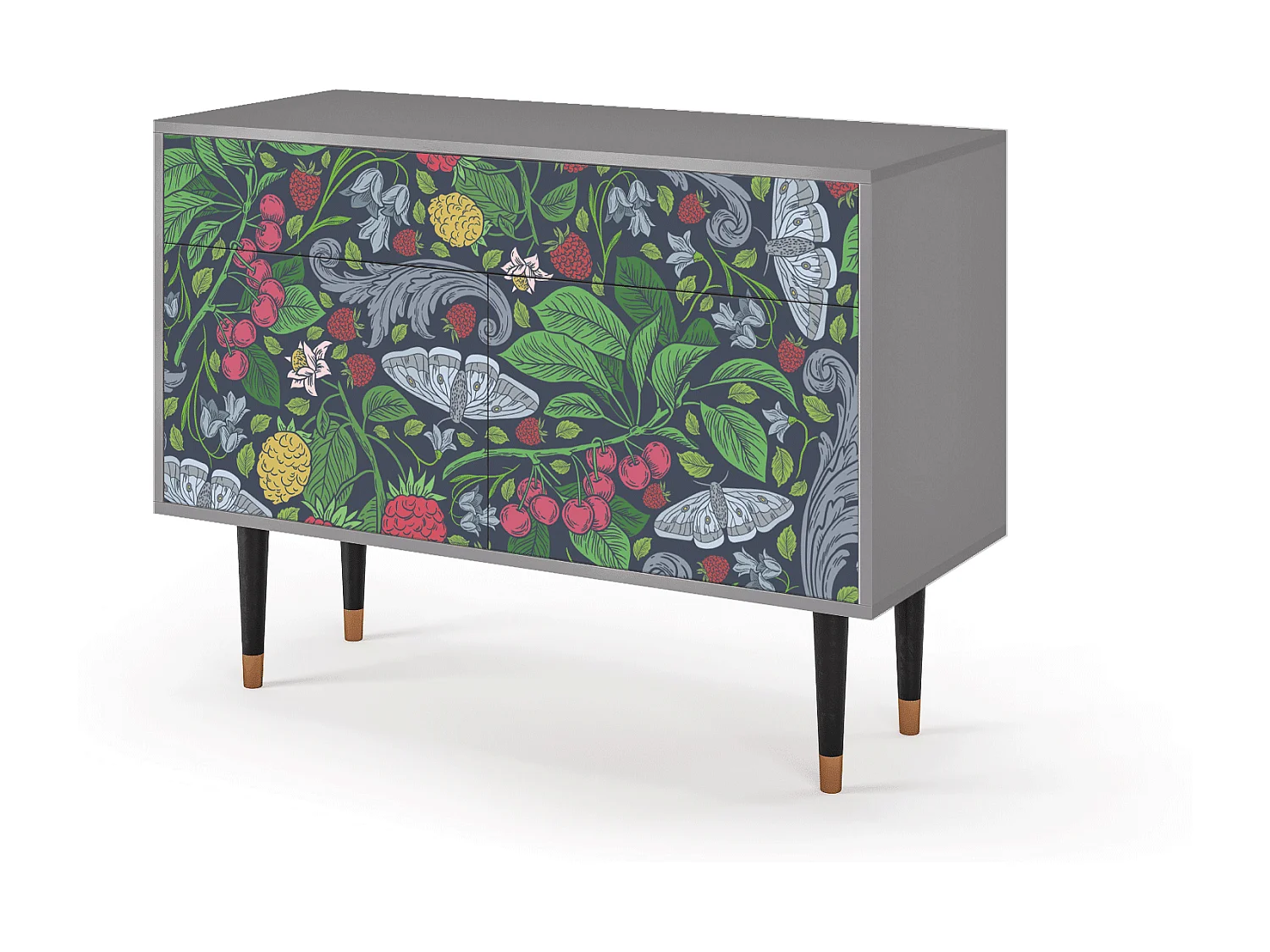 Buffet - 115x85x48 cm - BS4 - Summer Berries, Gris