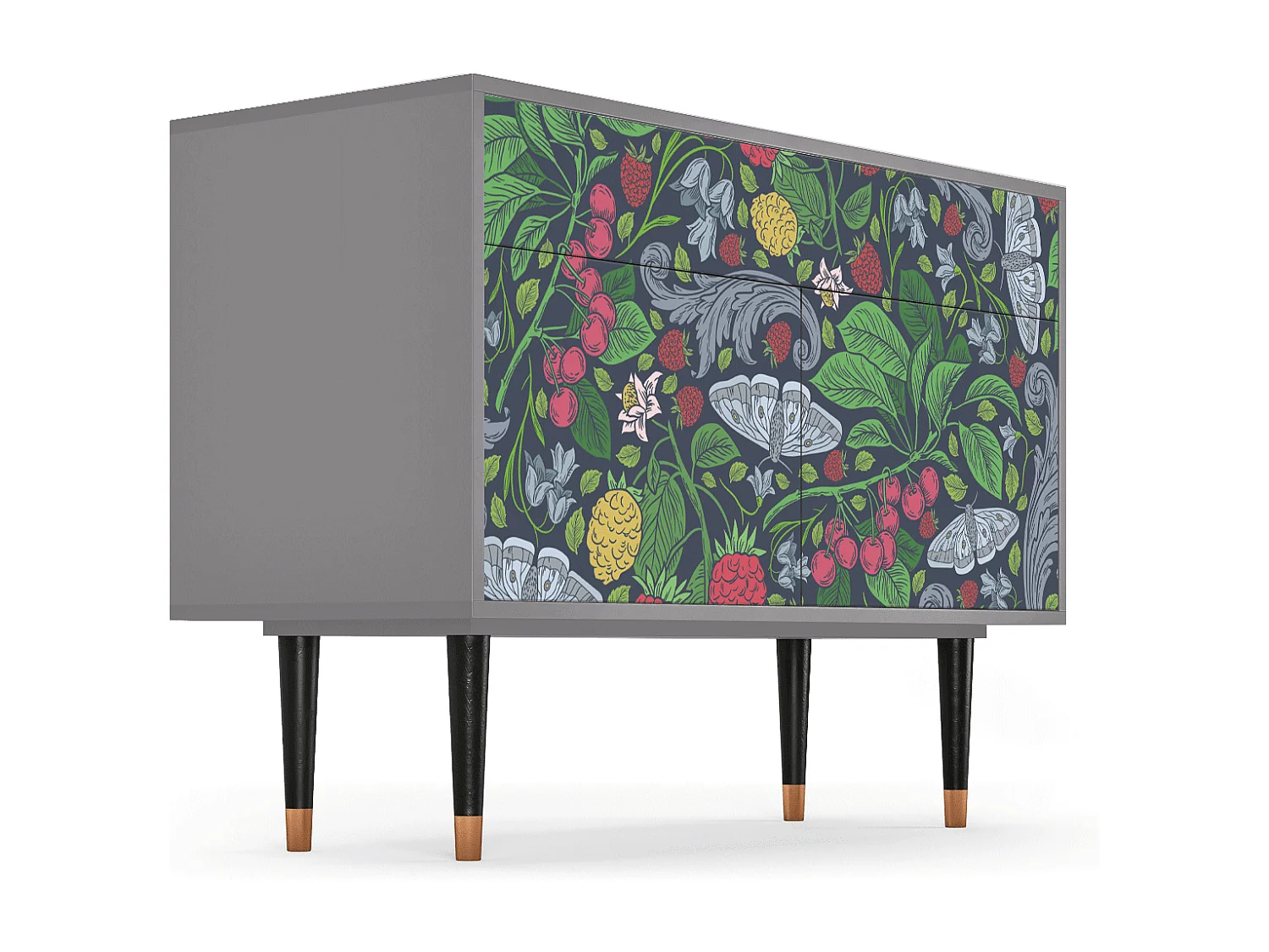 Buffet - 115x85x48 cm - BS4 - Summer Berries, Gris