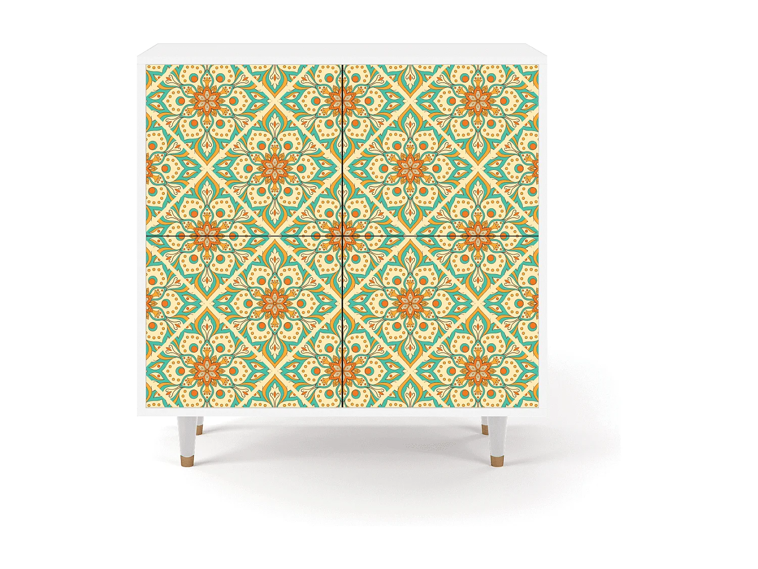 Aparador - 94x96x48 cm - BS3 - Hindu Daisy, Branco