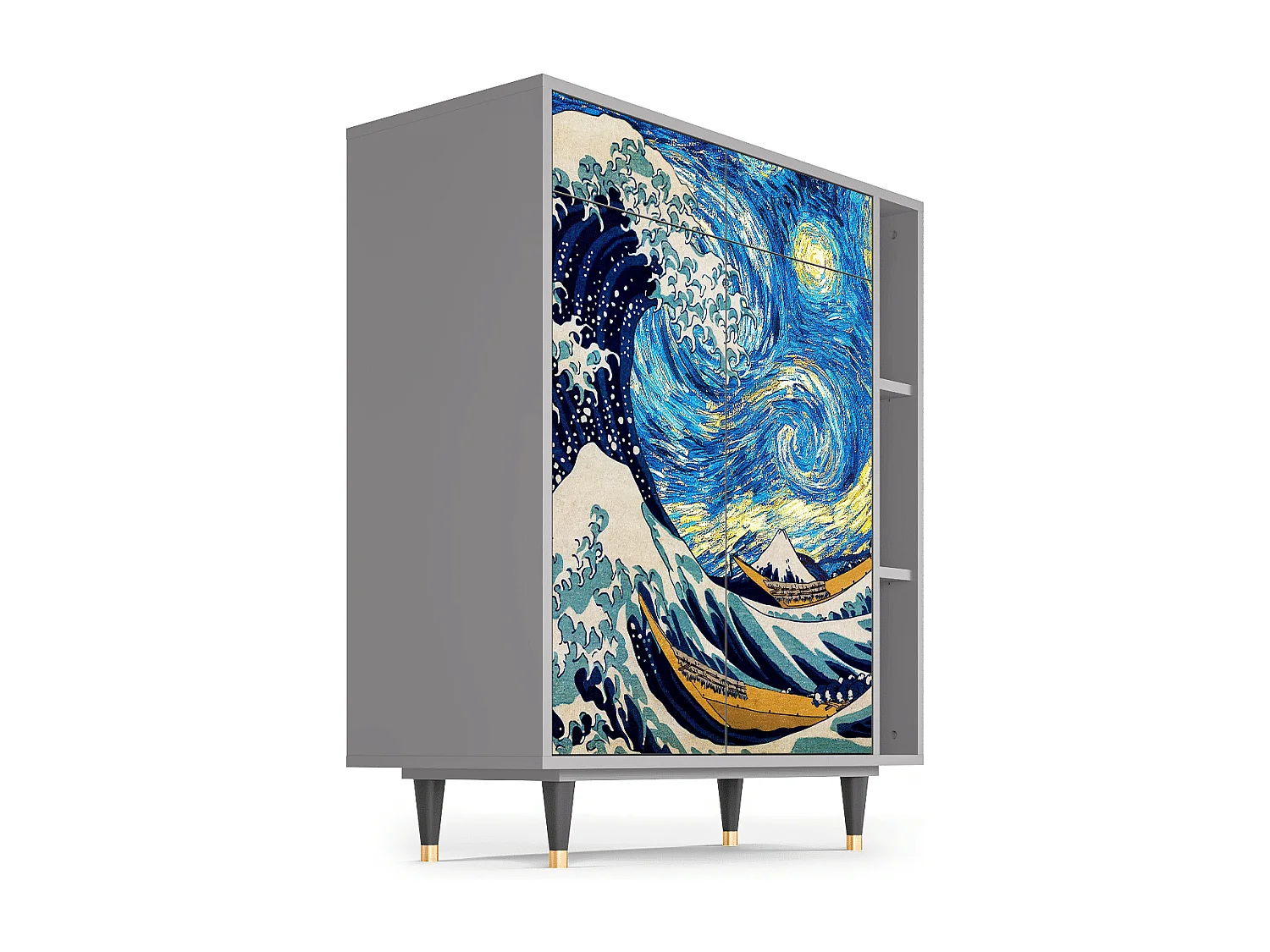 Dressoir - 96х110х41 cm - BS6 - Great Wave, Grijs