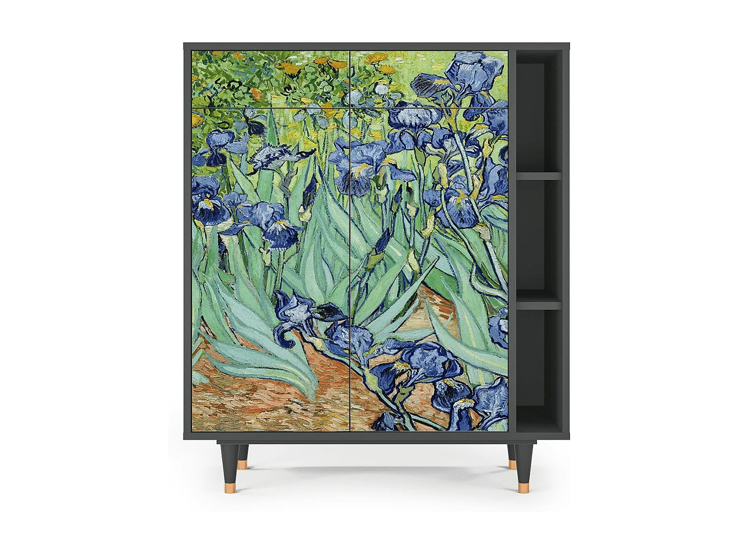 Credenza - 96х110х41 cm - BS6 - Irises , Antracite