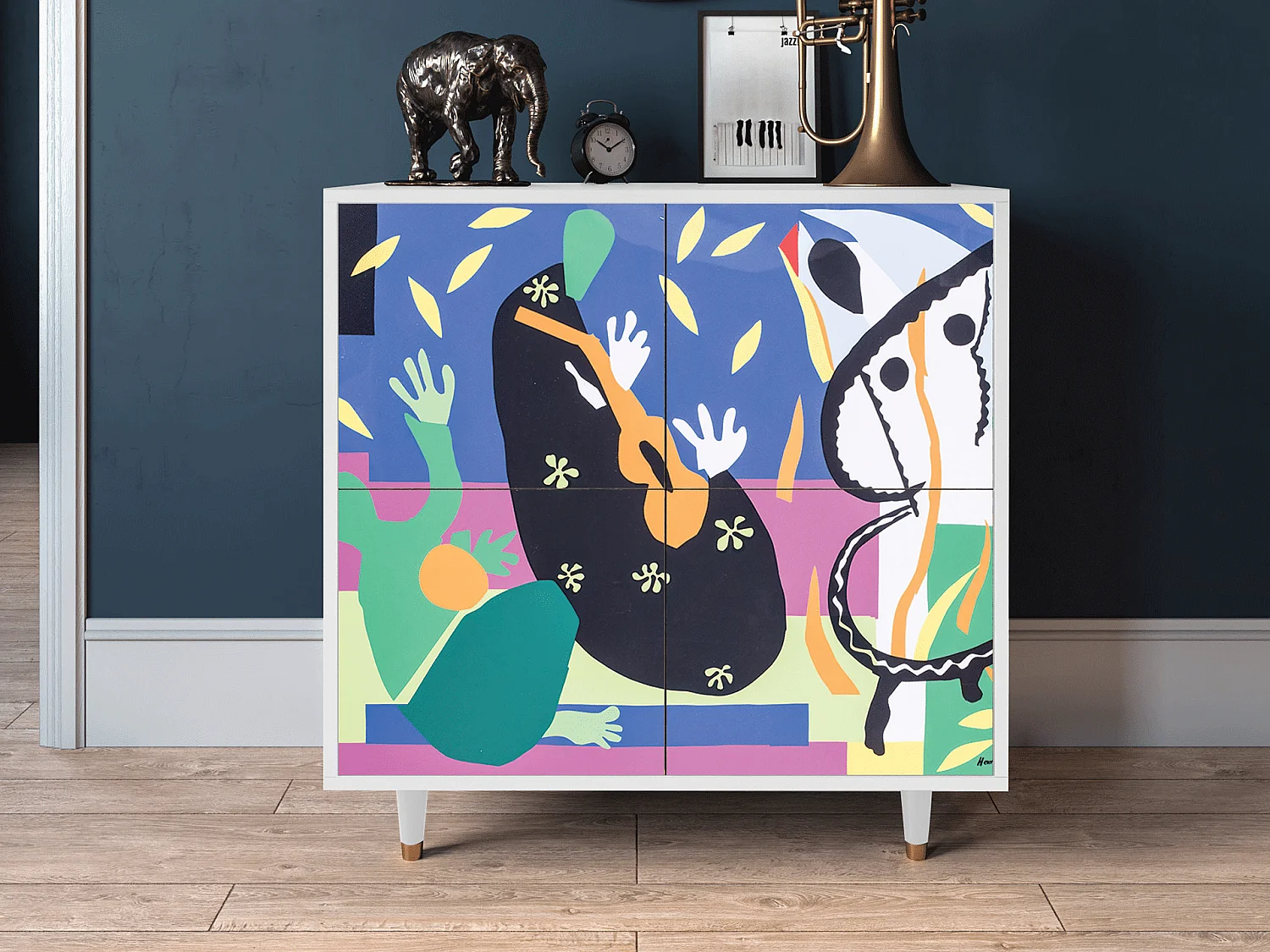 Buffet - 94x96x48 cm - BS3 - La Tristesse du Roi, Blanc