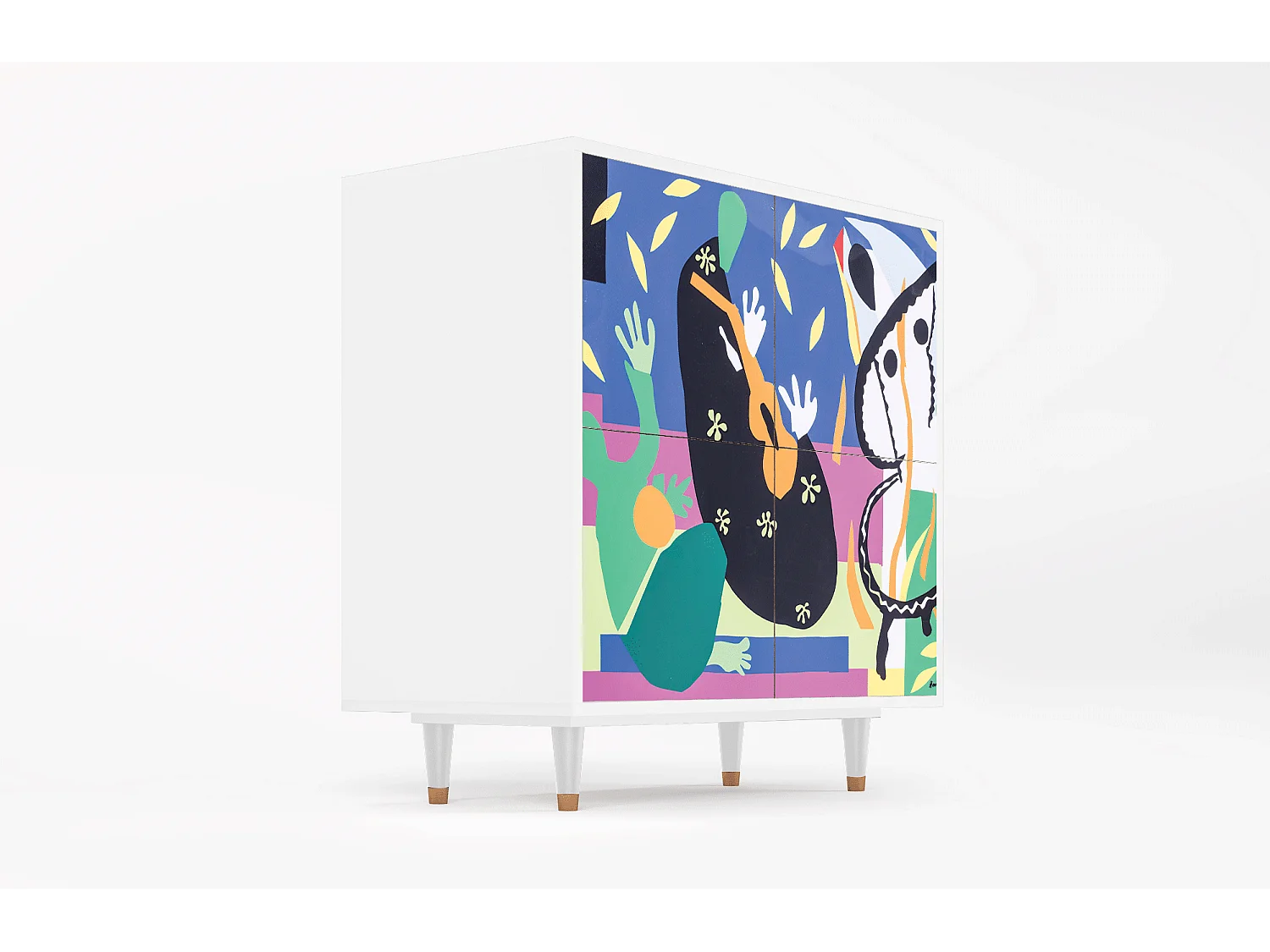 Buffet - 94x96x48 cm - BS3 - La Tristesse du Roi, Blanc