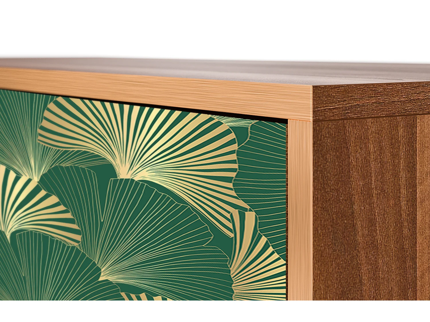 Kredens - 115х84х41 cm - S3 - Gold Ginkgo, Orzech