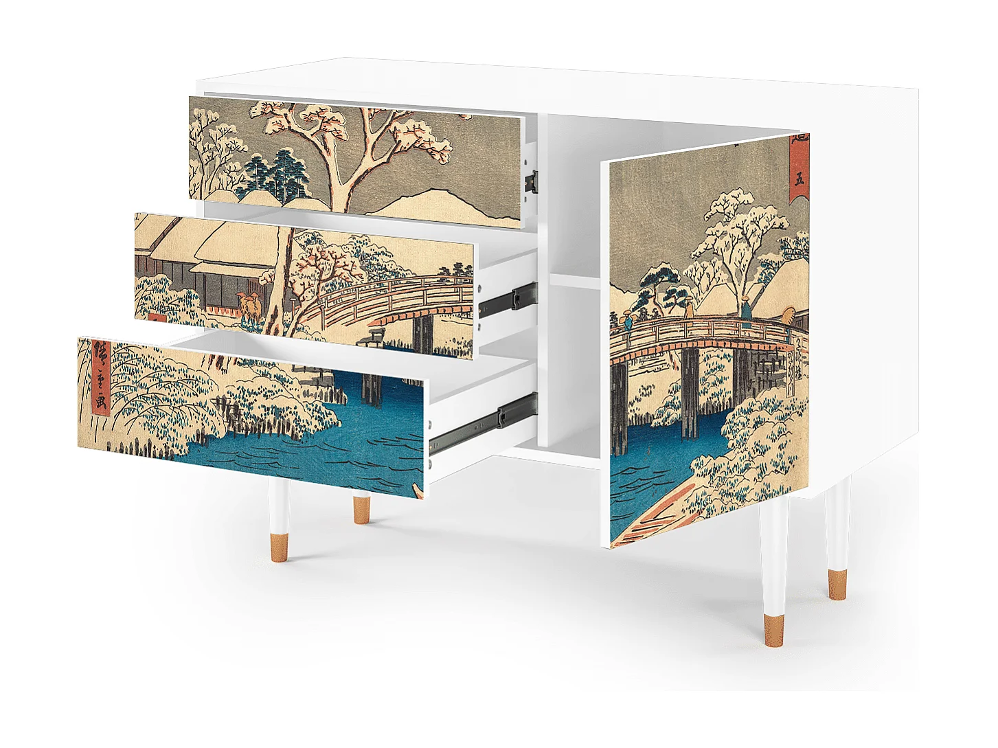 Credenza - 115х84х41 cm - S3 - Katabira River, Bianco