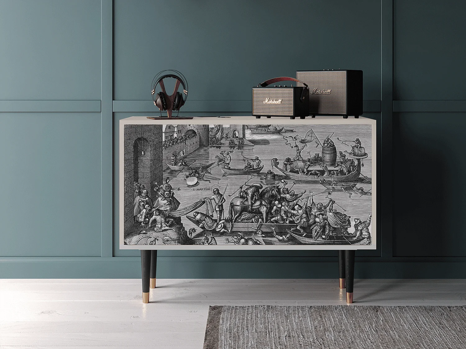 Aparador - 115x85x48 cm - BS4 - Saint Martin, Areia