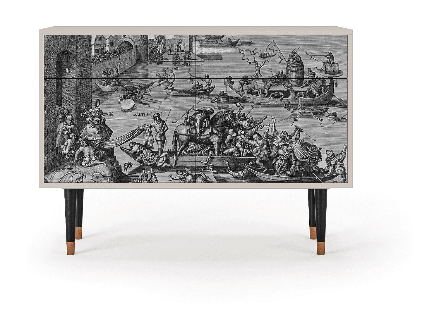 Aparador - 115x85x48 cm - BS4 - Saint Martin, Areia