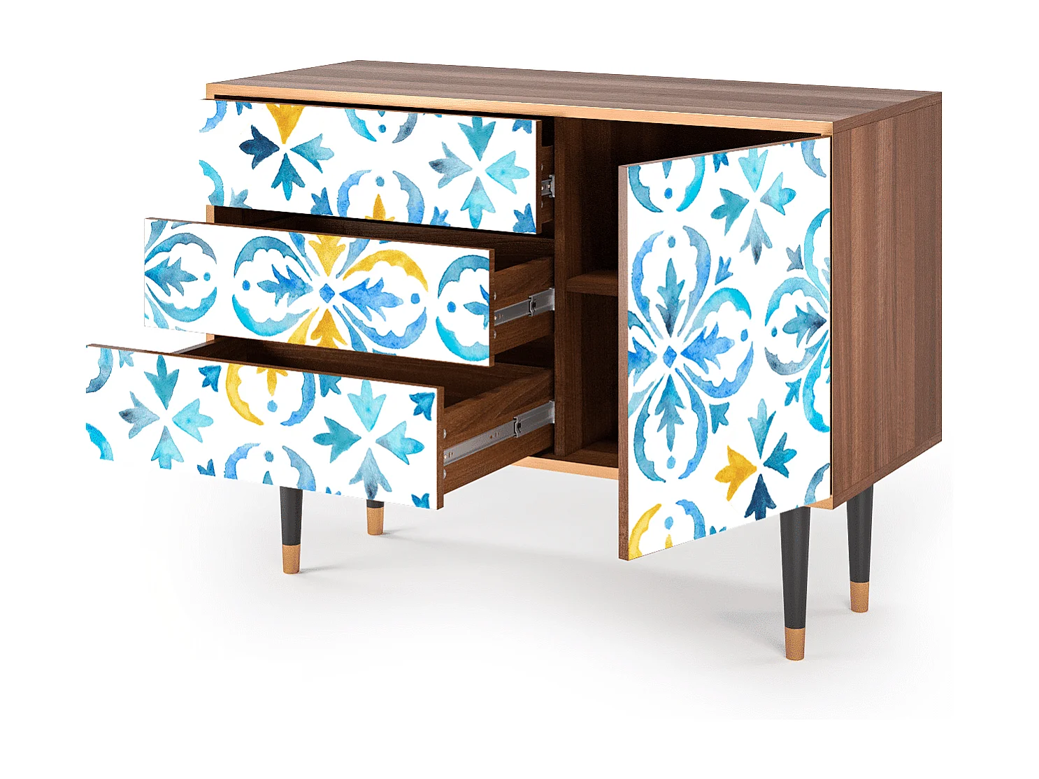 Aparador - 115х84х41 cm - S3 - Lisbon Flover, Nogueira