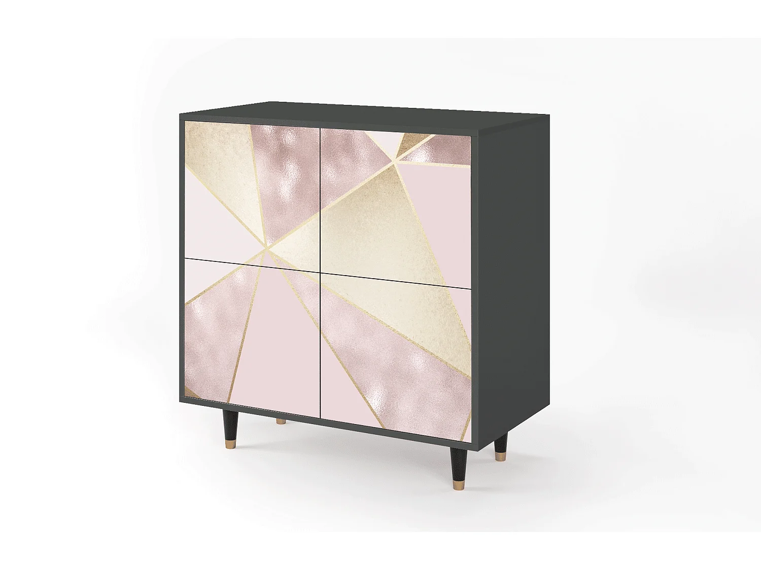 Dressoir - 94x96x48 cm - BS3 - Cosmopolitan Diva, Antraciet