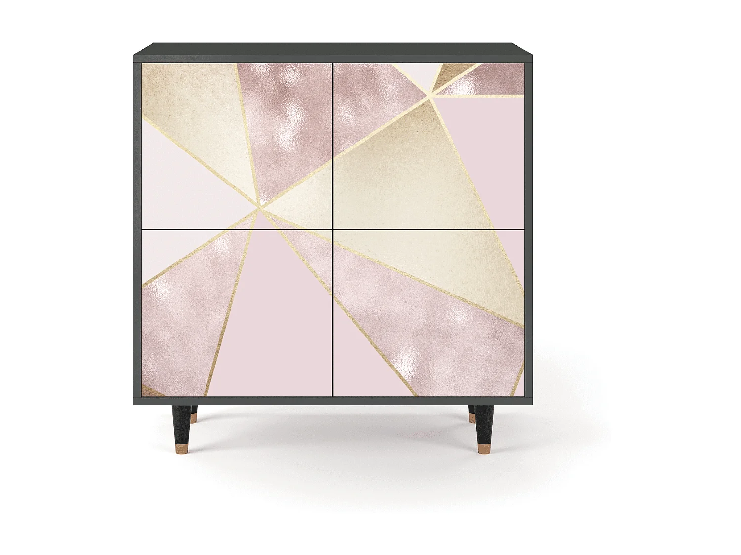 Kredens - 94x96x48 cm - BS3 - Cosmopolitan Diva, Antracyt