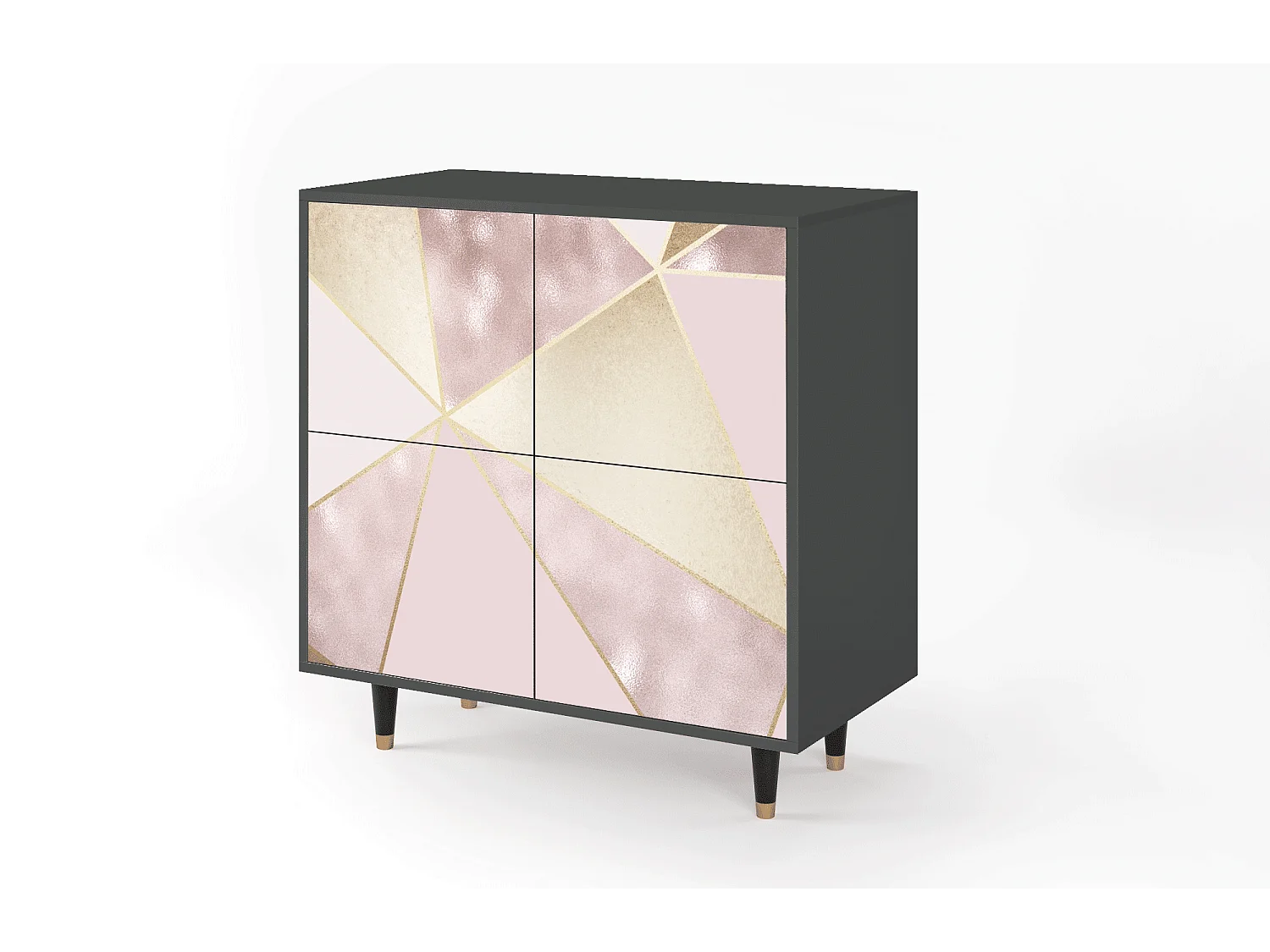 Kredens - 94x96x48 cm - BS3 - Cosmopolitan Diva, Antracyt