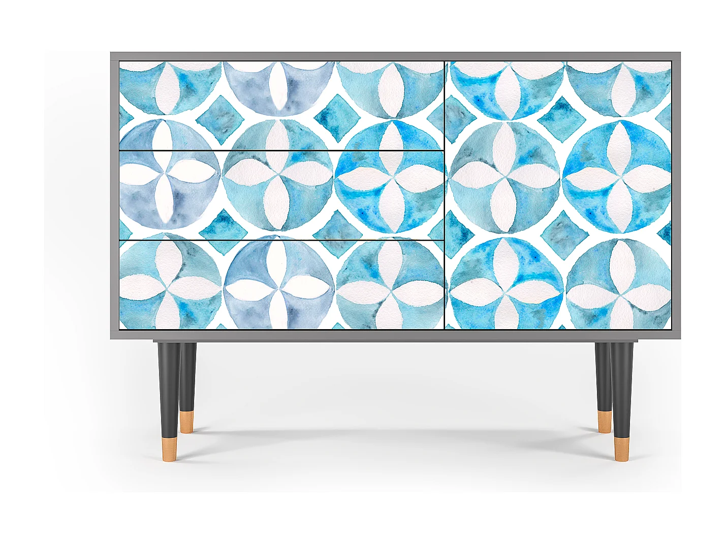 Kredens - 115х84х41 cm - S3 - Porto Mood, Szary