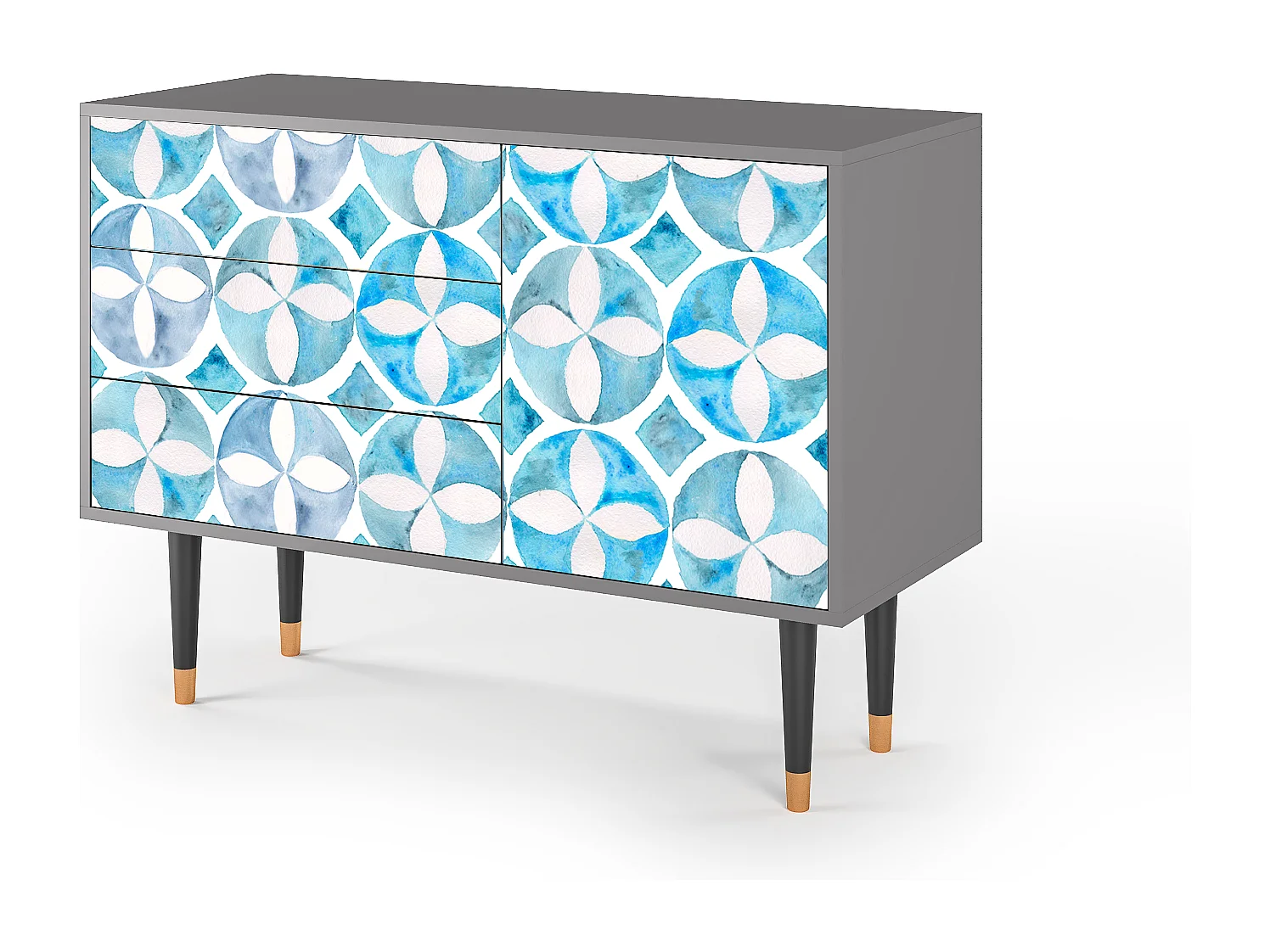 Kredens - 115х84х41 cm - S3 - Porto Mood, Szary