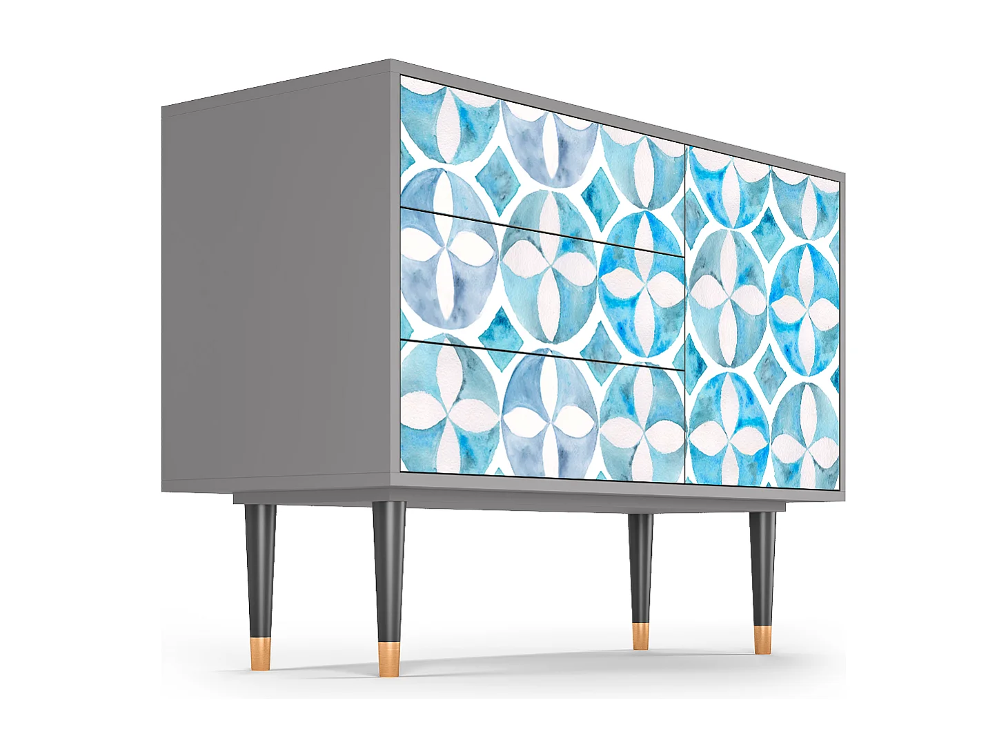 Kredens - 115х84х41 cm - S3 - Porto Mood, Szary