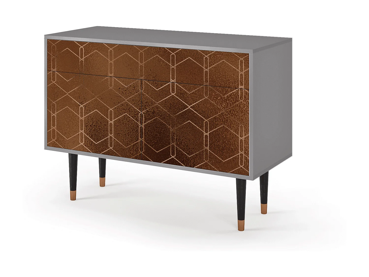 Sideboard - 115x85x48 cm - BS4 - Chocolate Bar, Grau