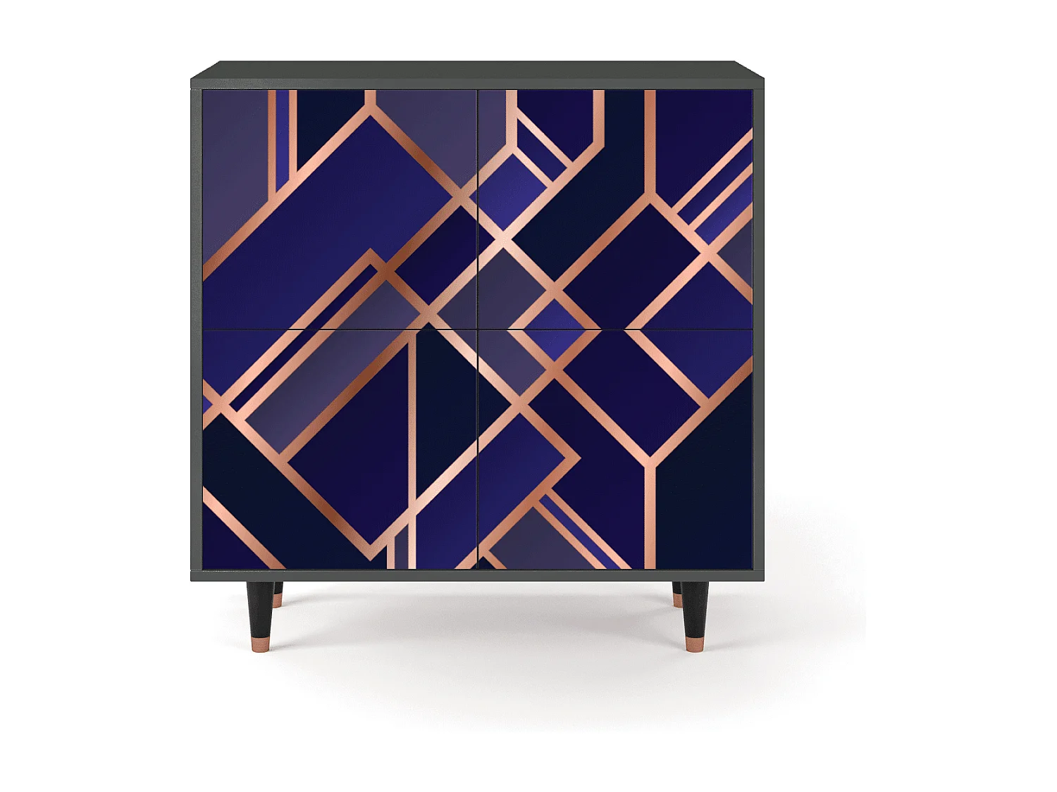 Dressoir - 94x96x48 cm - BS3 - Aquamarine Getsby, Antraciet