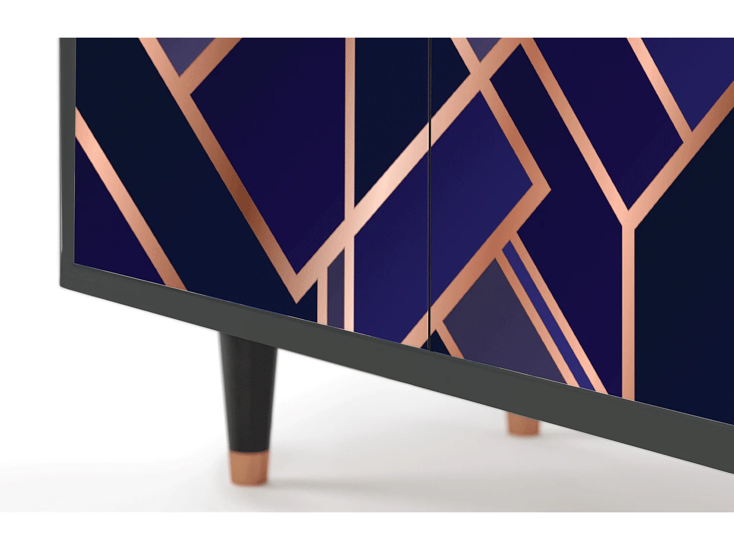 Kredens - 94x96x48 cm - BS3 - Aquamarine Getsby, Antracyt