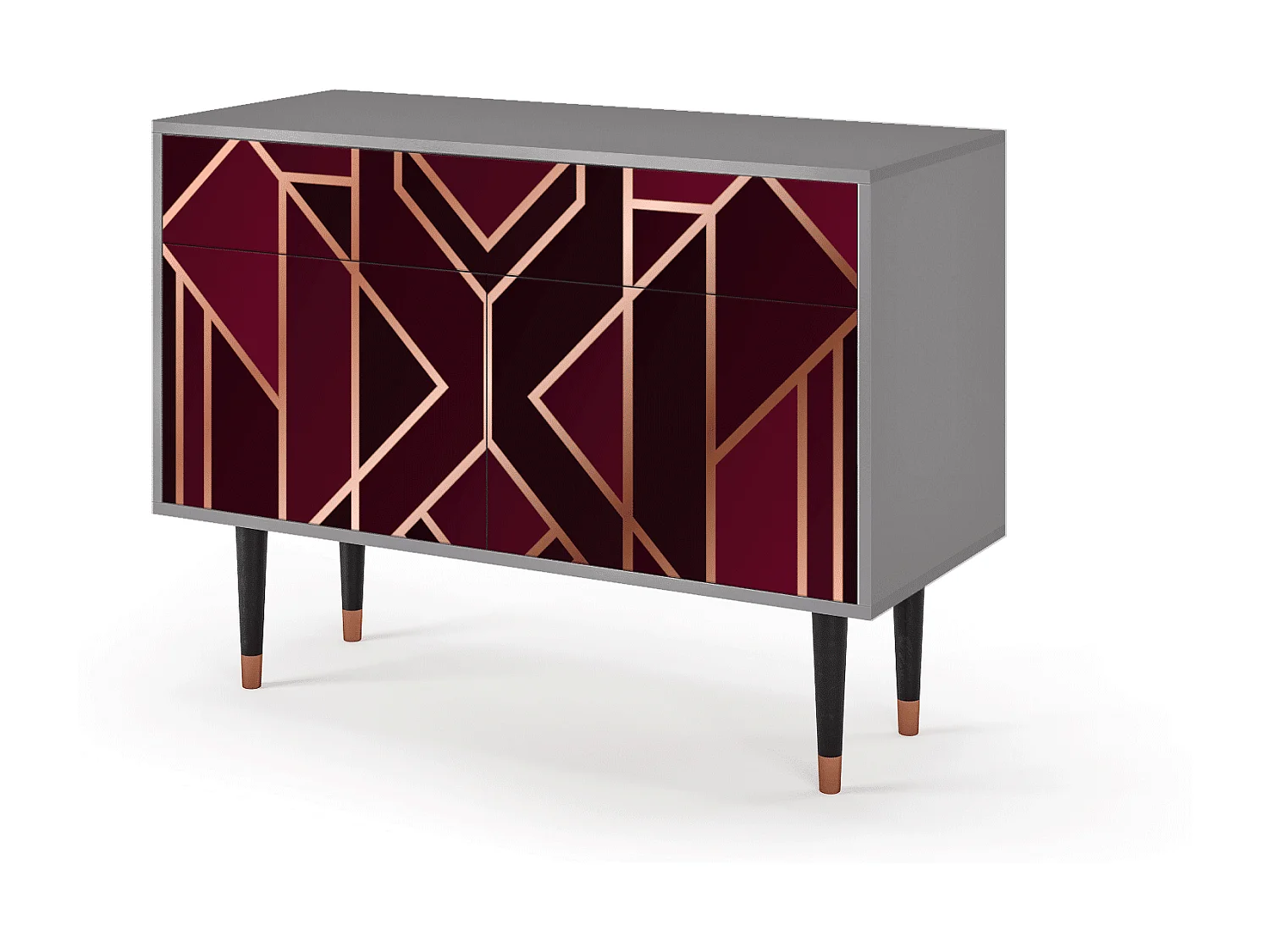 Aparador - 115x85x48 cm - BS4 - Burgundy Jewelery, Gris