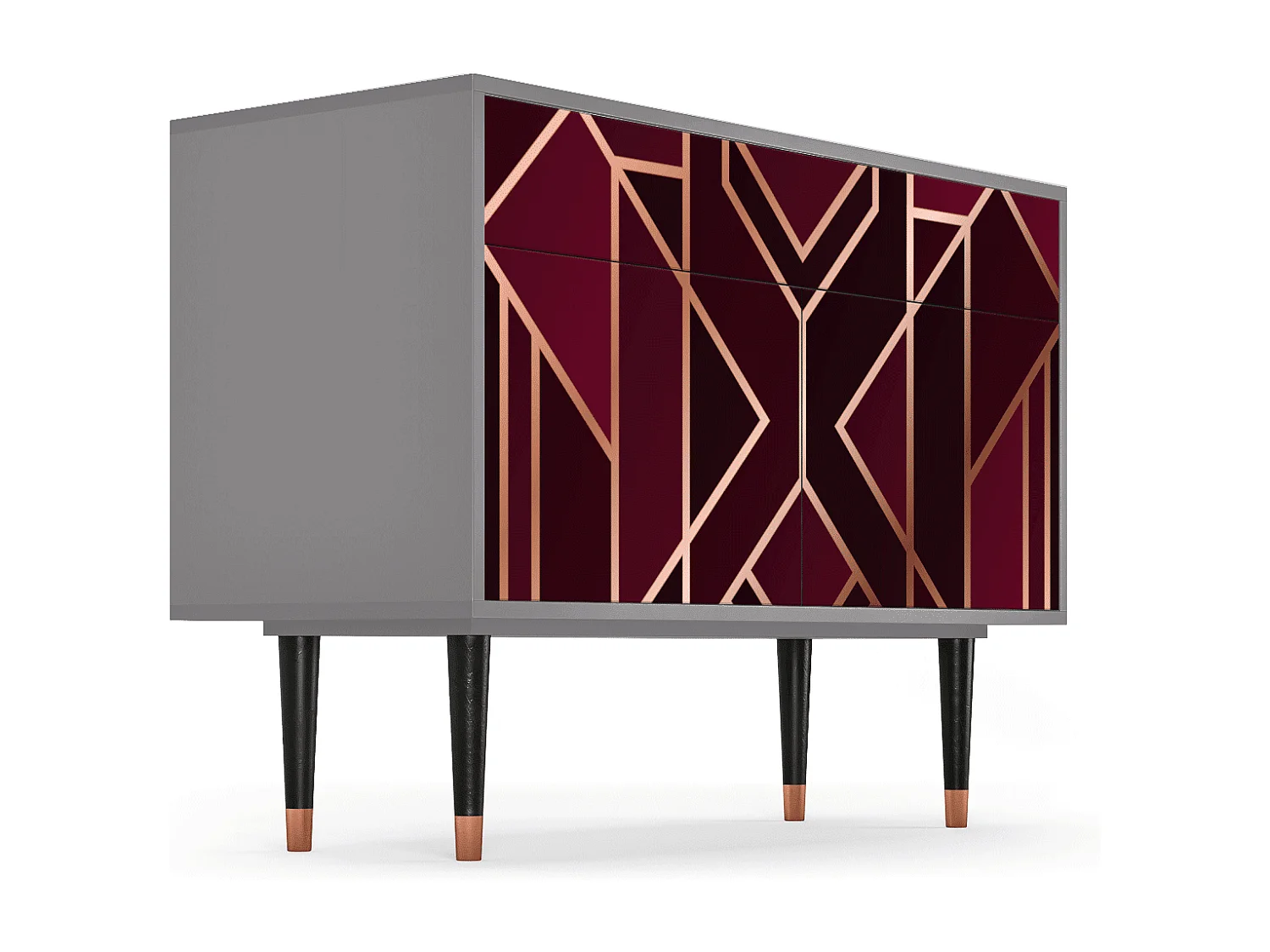 Aparador - 115x85x48 cm - BS4 - Burgundy Jewelery, Gris