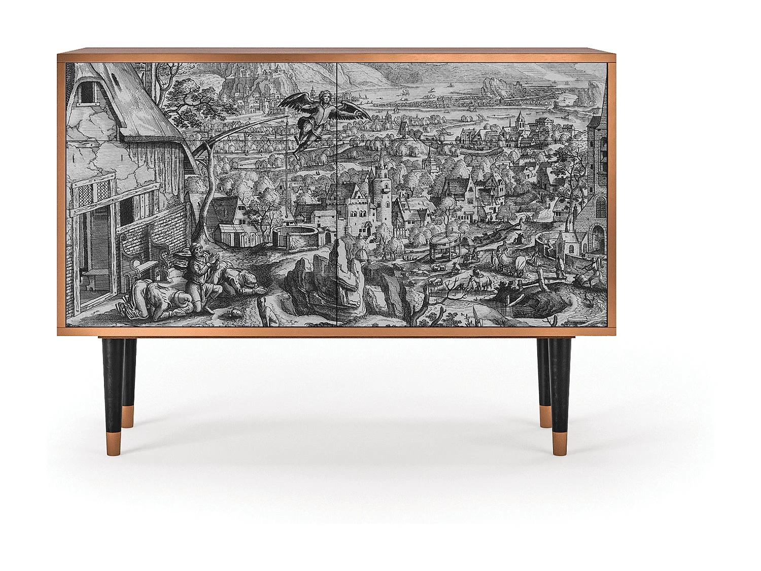 Dressoir - 115x85x48 cm - BS4 - Departure, Walnoot