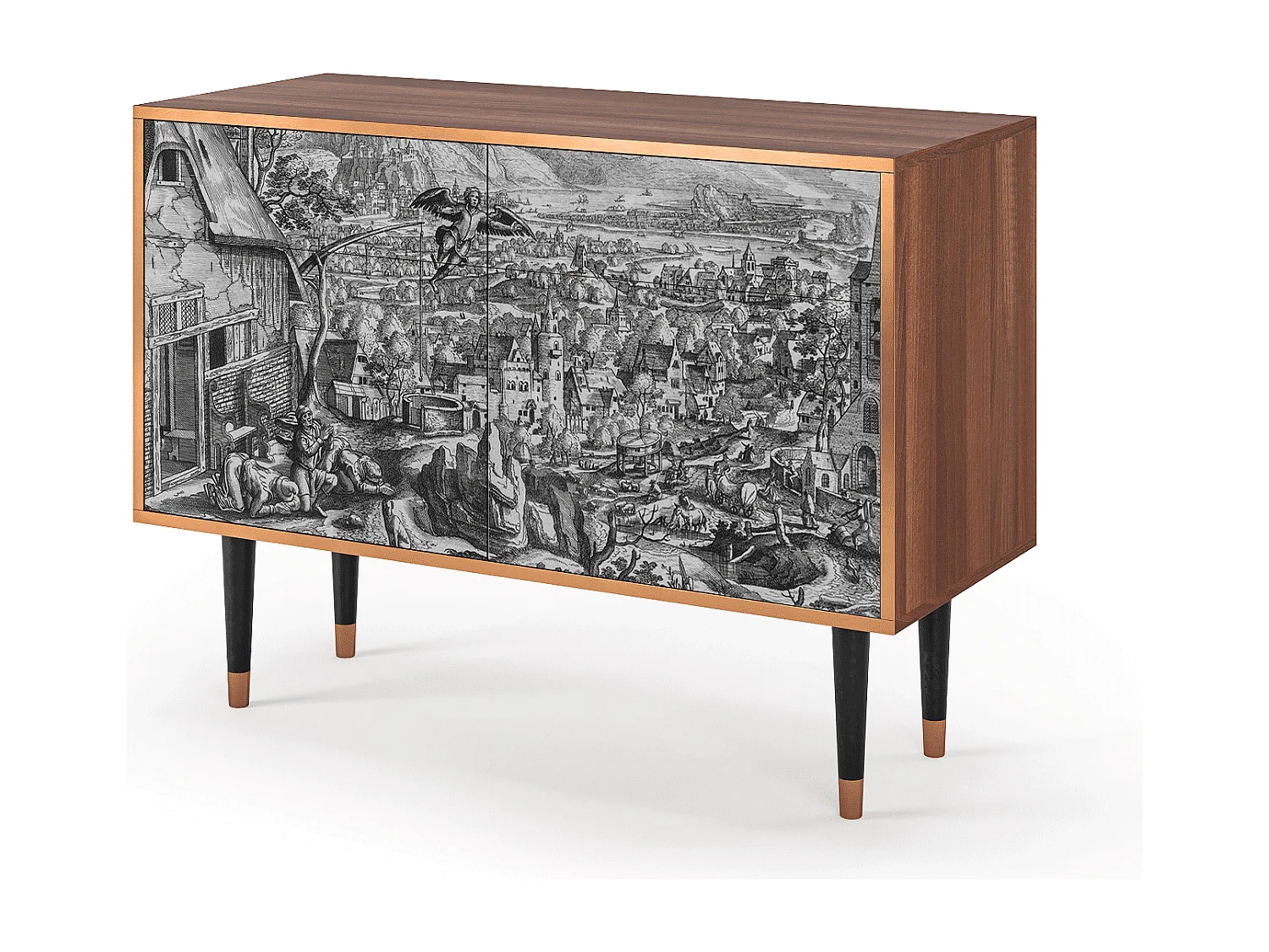 Dressoir - 115x85x48 cm - BS4 - Departure, Walnoot