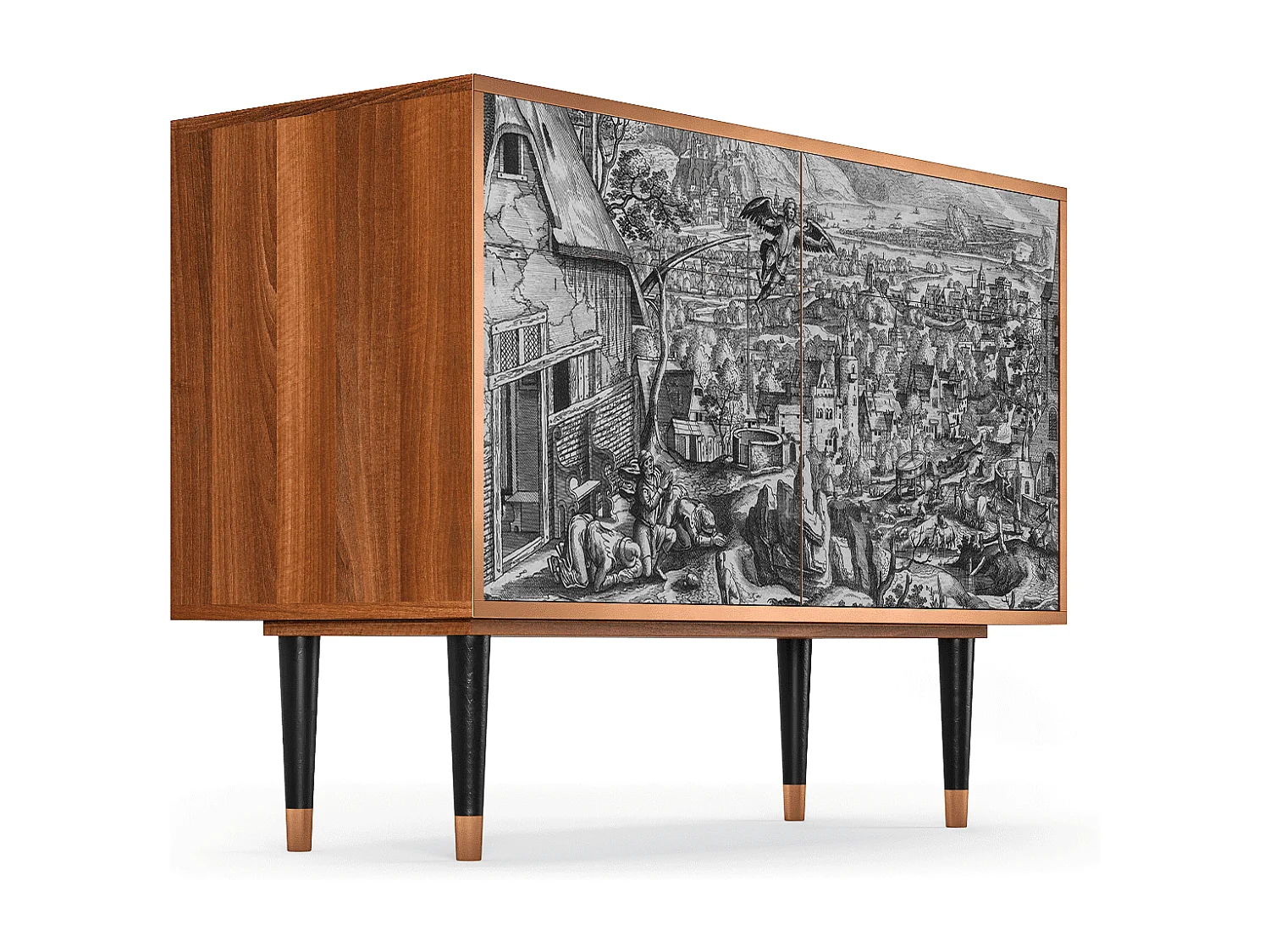 Dressoir - 115x85x48 cm - BS4 - Departure, Walnoot