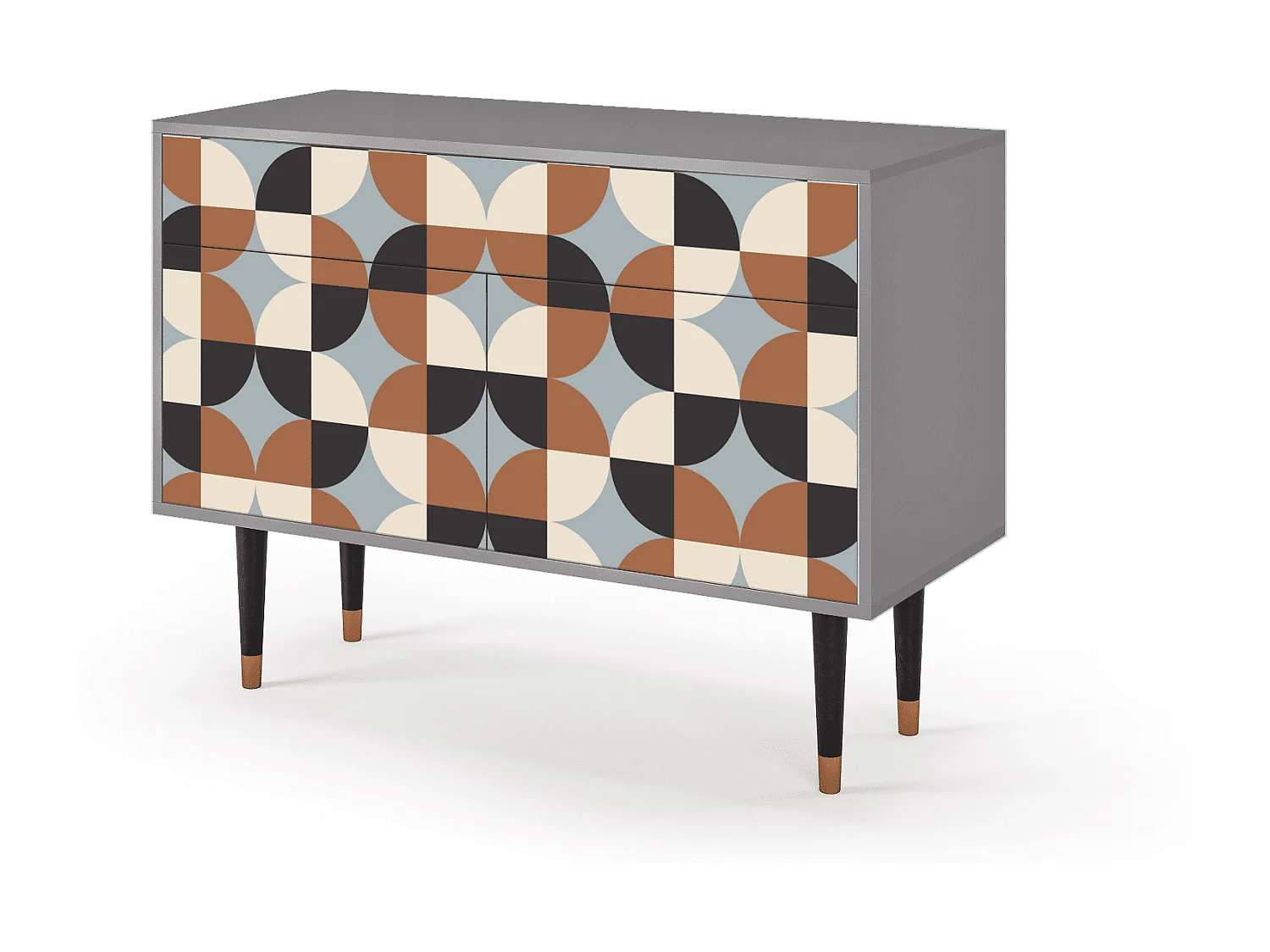 Sideboard - 115x85x48 cm - BS4 - Brown Sensation, Grau