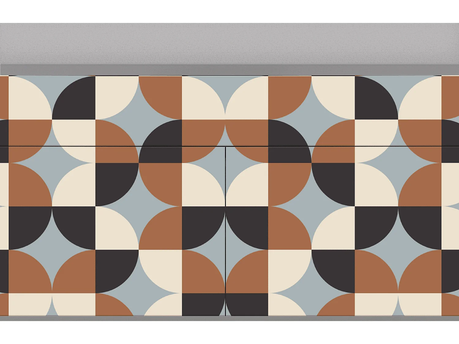 Sideboard - 115x85x48 cm - BS4 - Brown Sensation, Grau