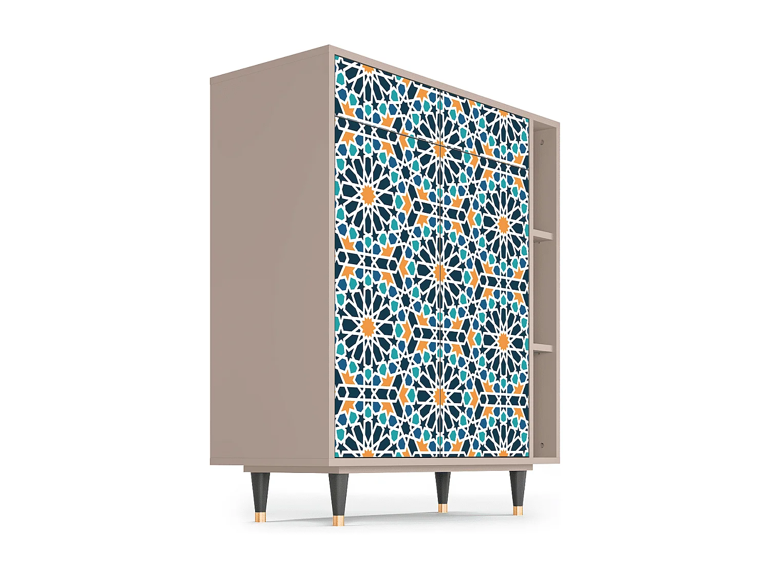 Sideboard - 96х110х41 cm - BS6 - Kaleidoscope, Latte