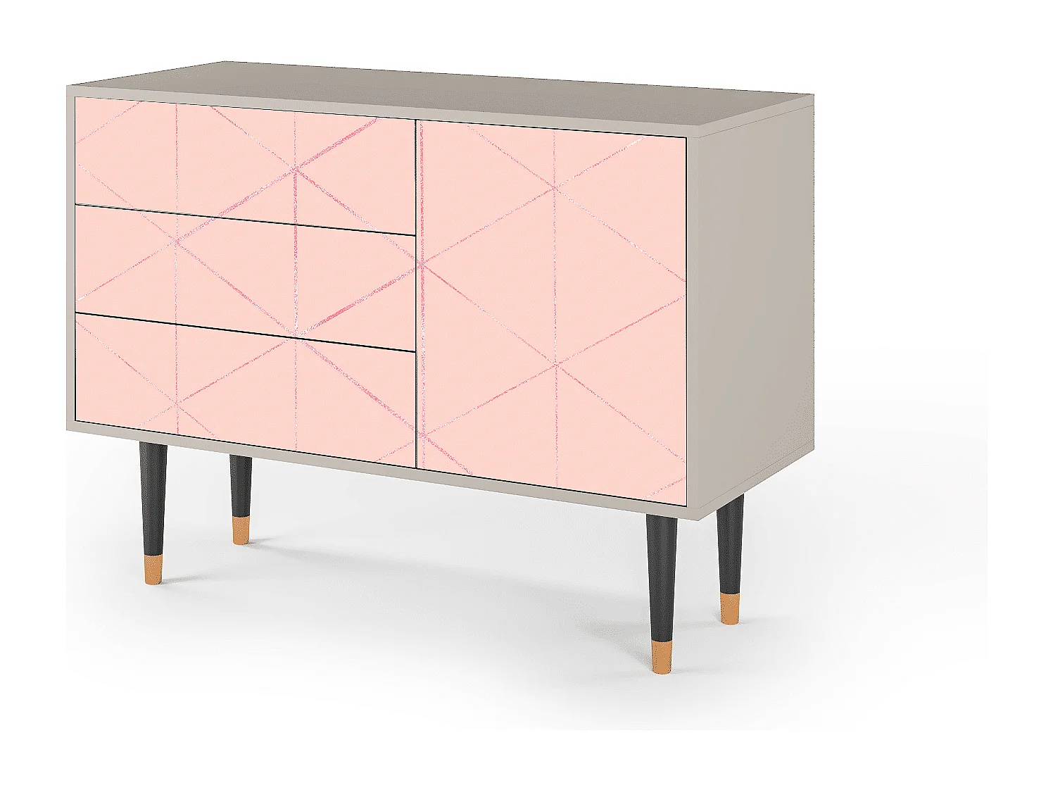 Aparador - 115х84х41 cm - S3 - Rose Quartz, Arena