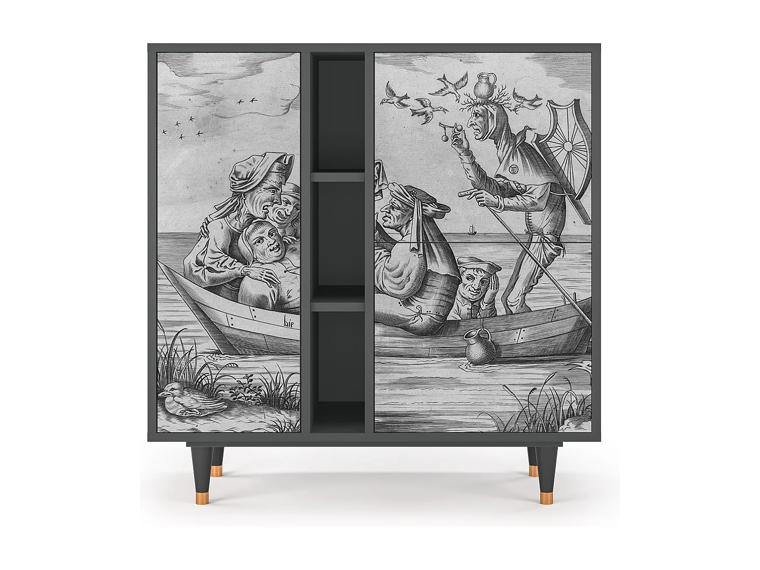 Buffet - 94х96х41 cm - BS5 - Blau Schuyte, Anthracite