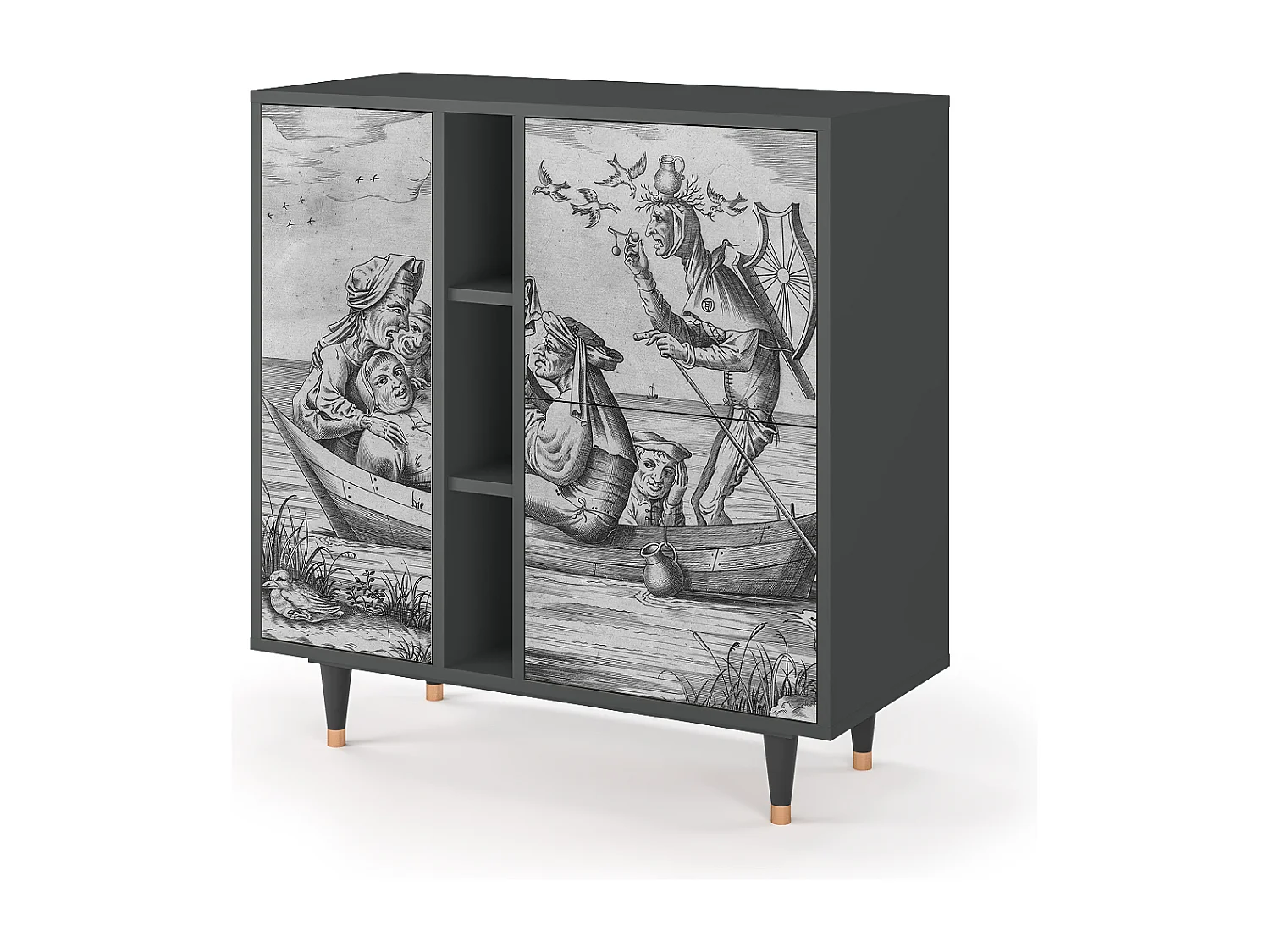 Buffet - 94х96х41 cm - BS5 - Blau Schuyte, Anthracite