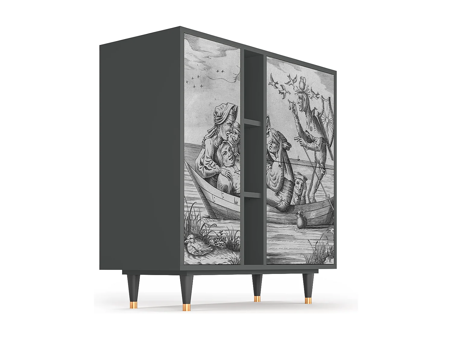 Buffet - 94х96х41 cm - BS5 - Blau Schuyte, Anthracite