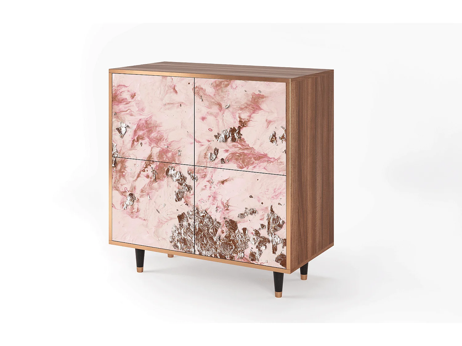 Buffet - 94x96x48 cm - BS3 - Cotton Candy, Noyer