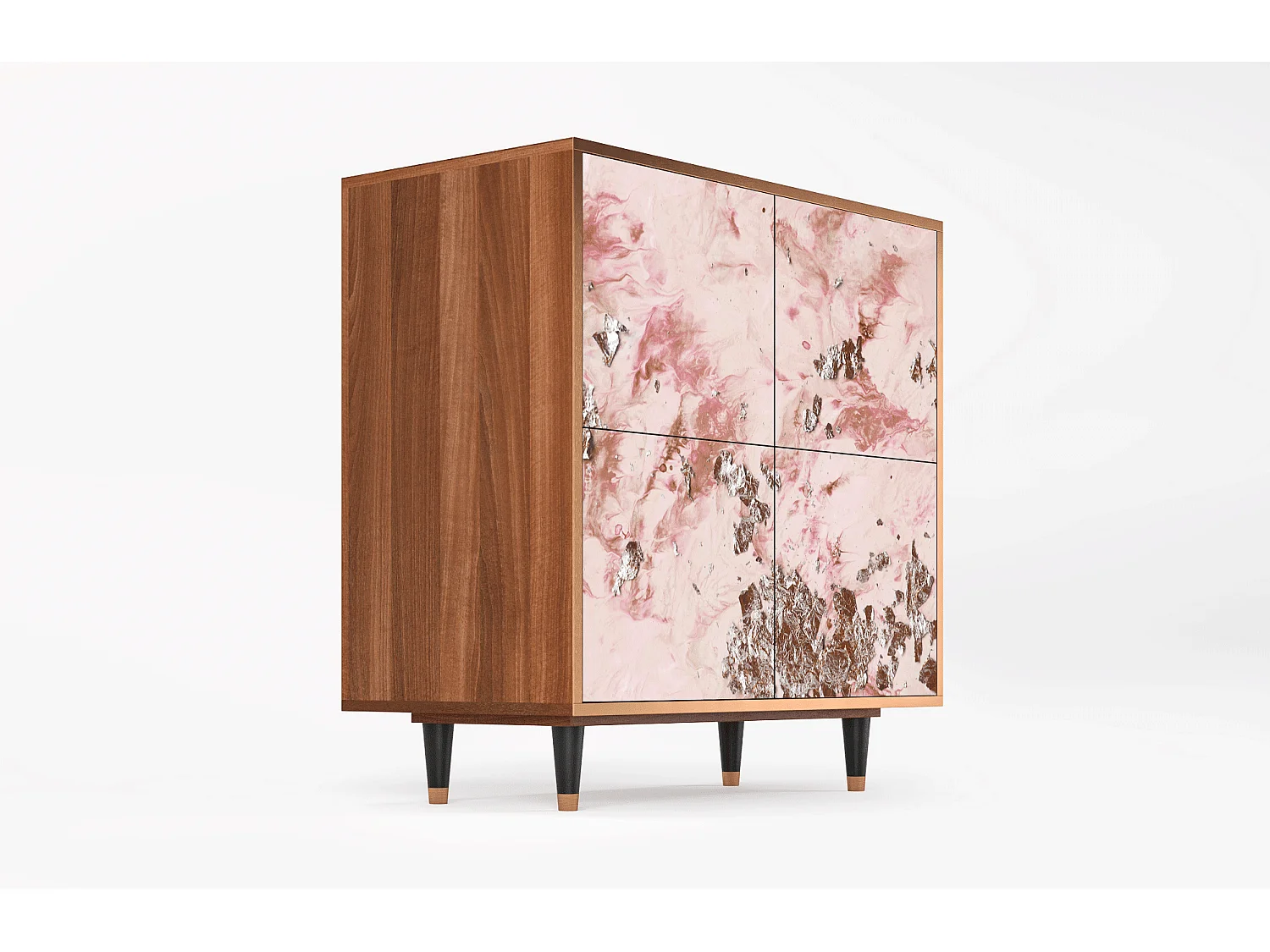 Buffet - 94x96x48 cm - BS3 - Cotton Candy, Noyer