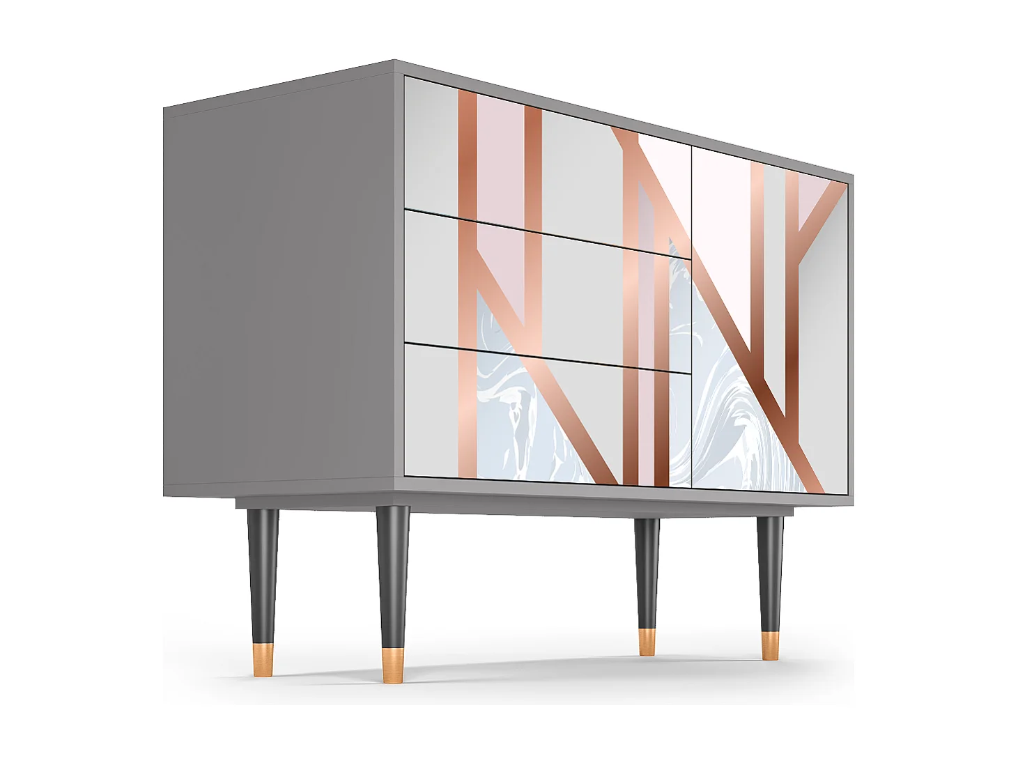 Credenza - 115х84х41 cm - S3 - Champagne Story, Grigio