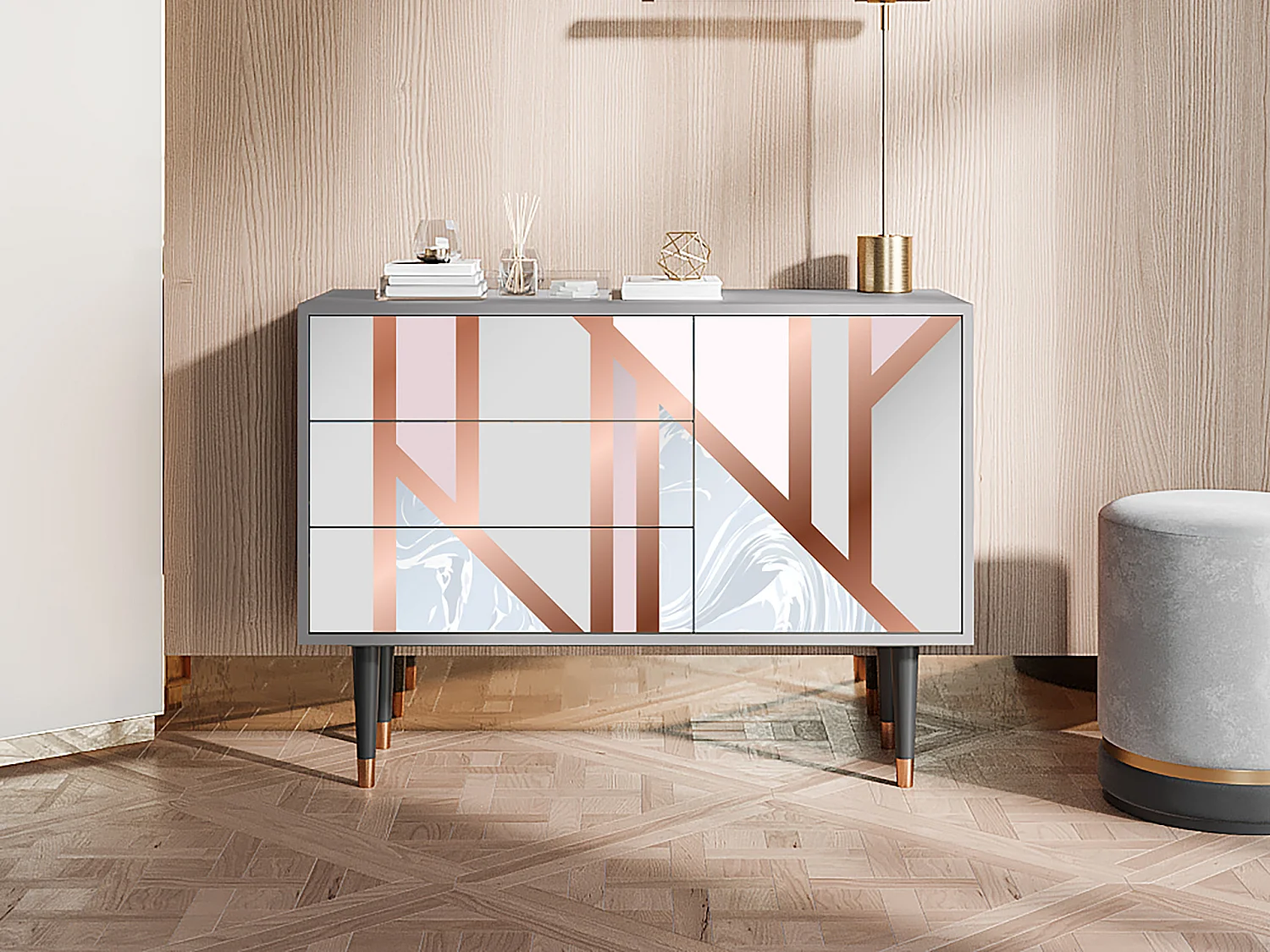 Buffet - 115х84х41 cm - S3 - Champagne Story, Gris