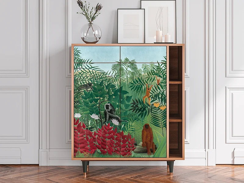 Sideboard - 96х110х41 cm - BS6 - Jungles in Paris, Walnuss