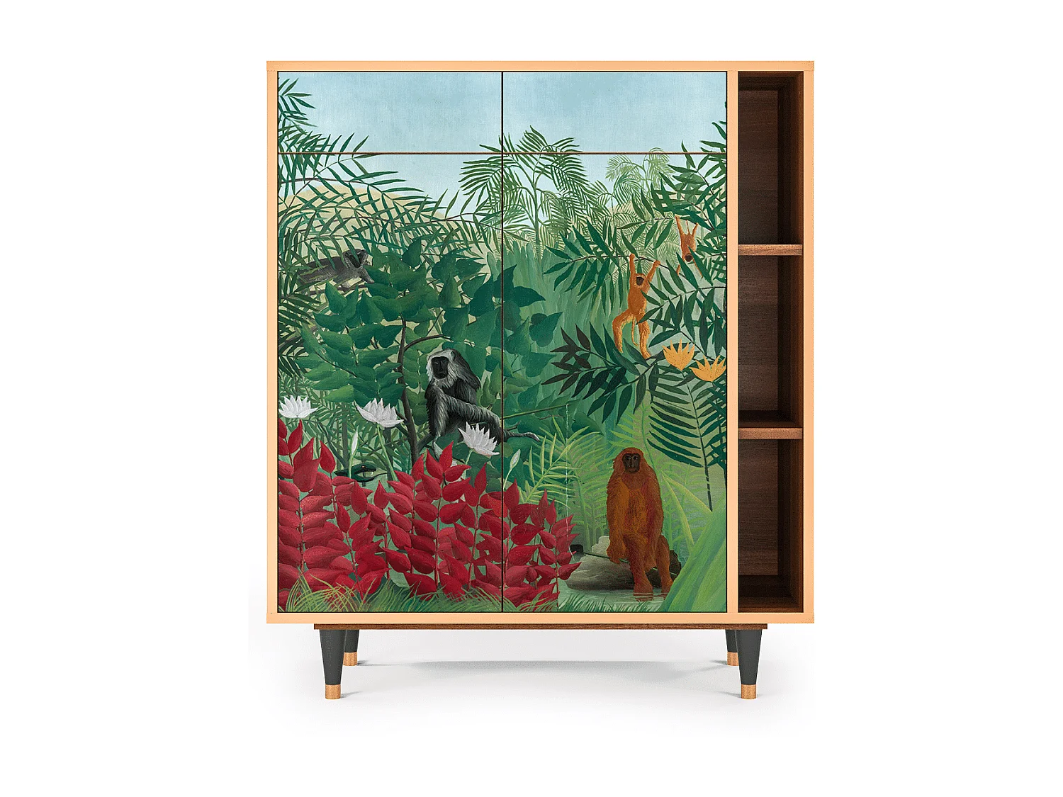 Buffet - 96х110х41 cm - BS6 - Jungles in Paris, Noyer