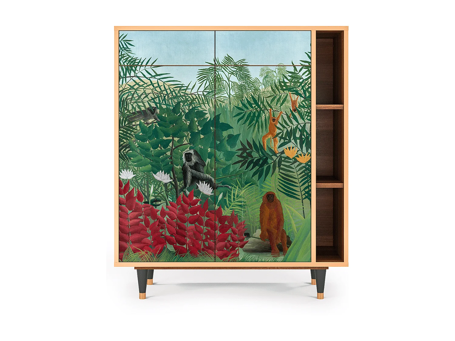 Credenza - 96х110х41 cm - BS6 - Jungles in Paris, Noce
