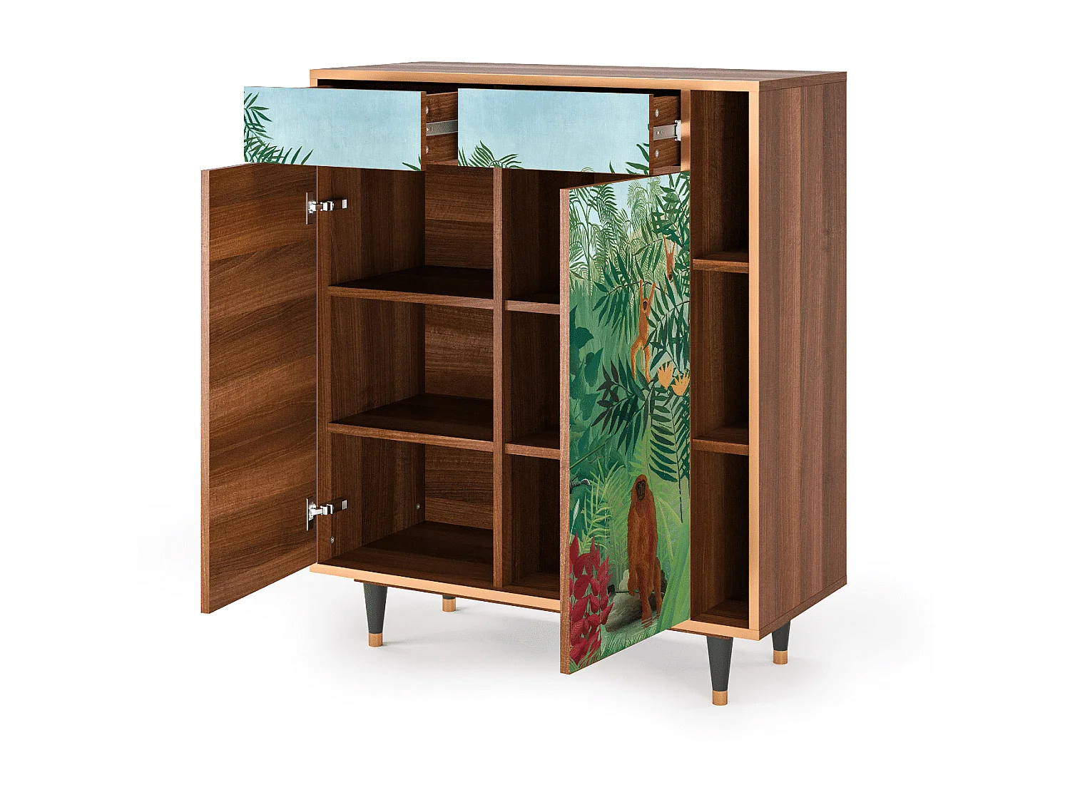 Credenza - 96х110х41 cm - BS6 - Jungles in Paris, Noce