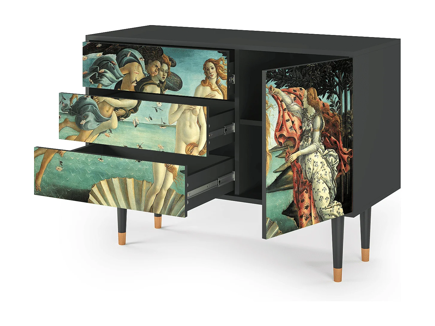Buffet - 115х84х41 cm - S3 - The Birth of Venus, Anthracite