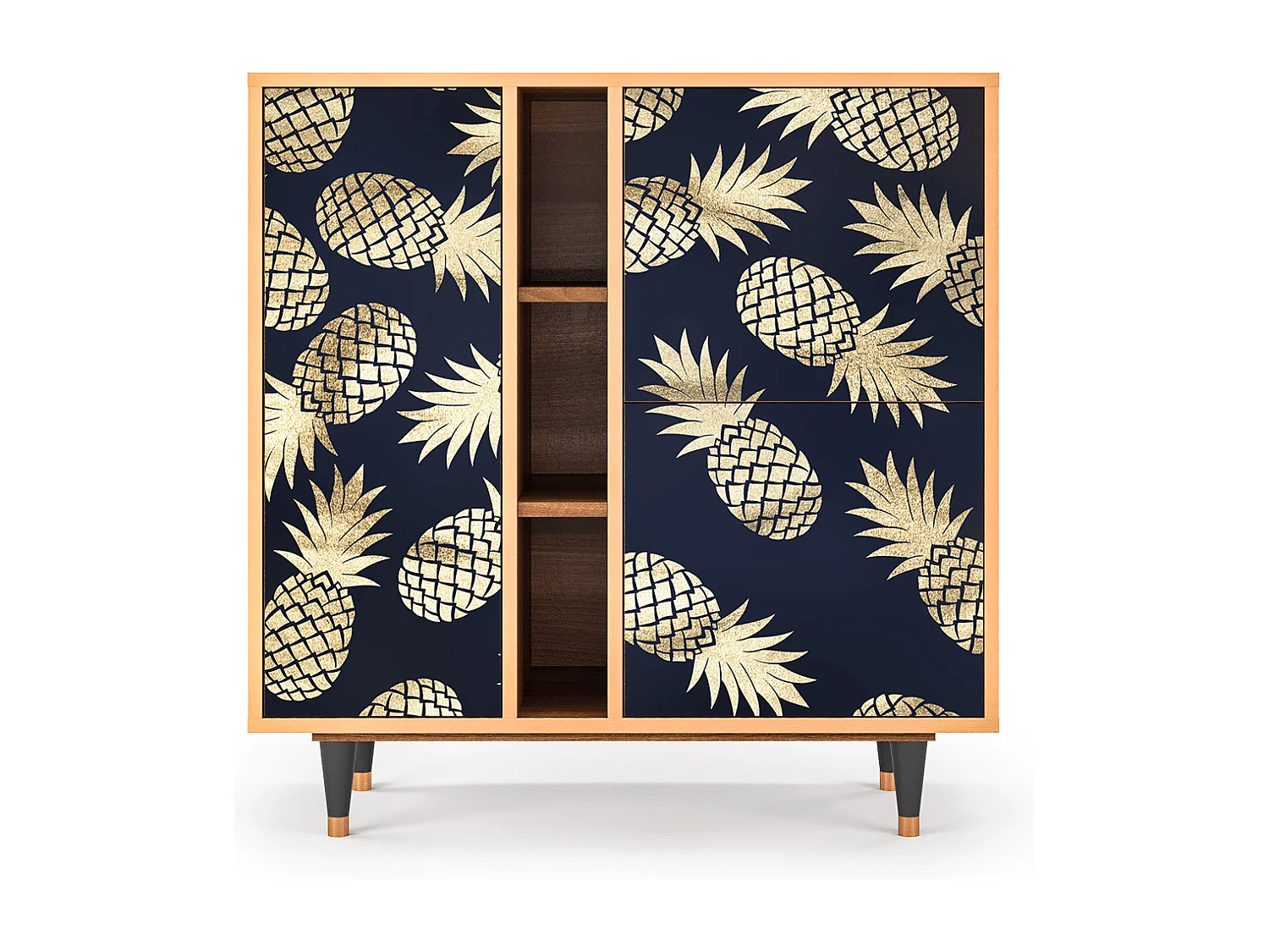 Kredens - 94х96х41 cm - BS5 - Sunny Pineaple, Orzech