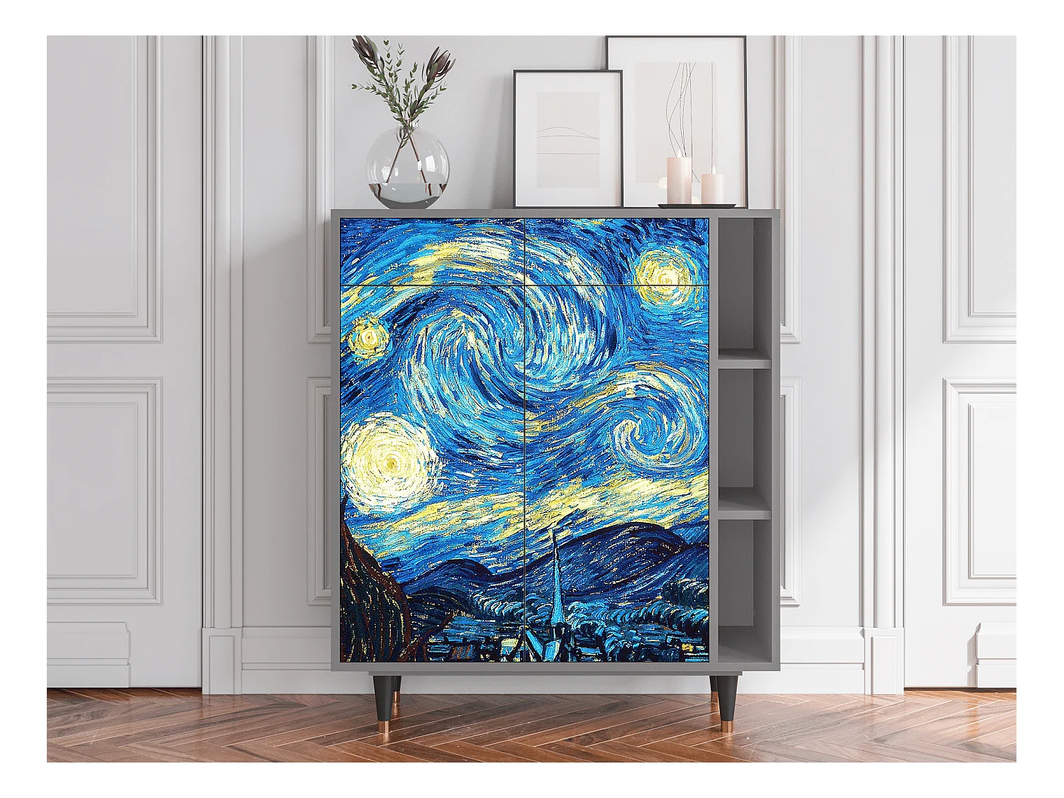 Buffet - 96х110х41 cm - BS6 - The Starry Night  , Gris