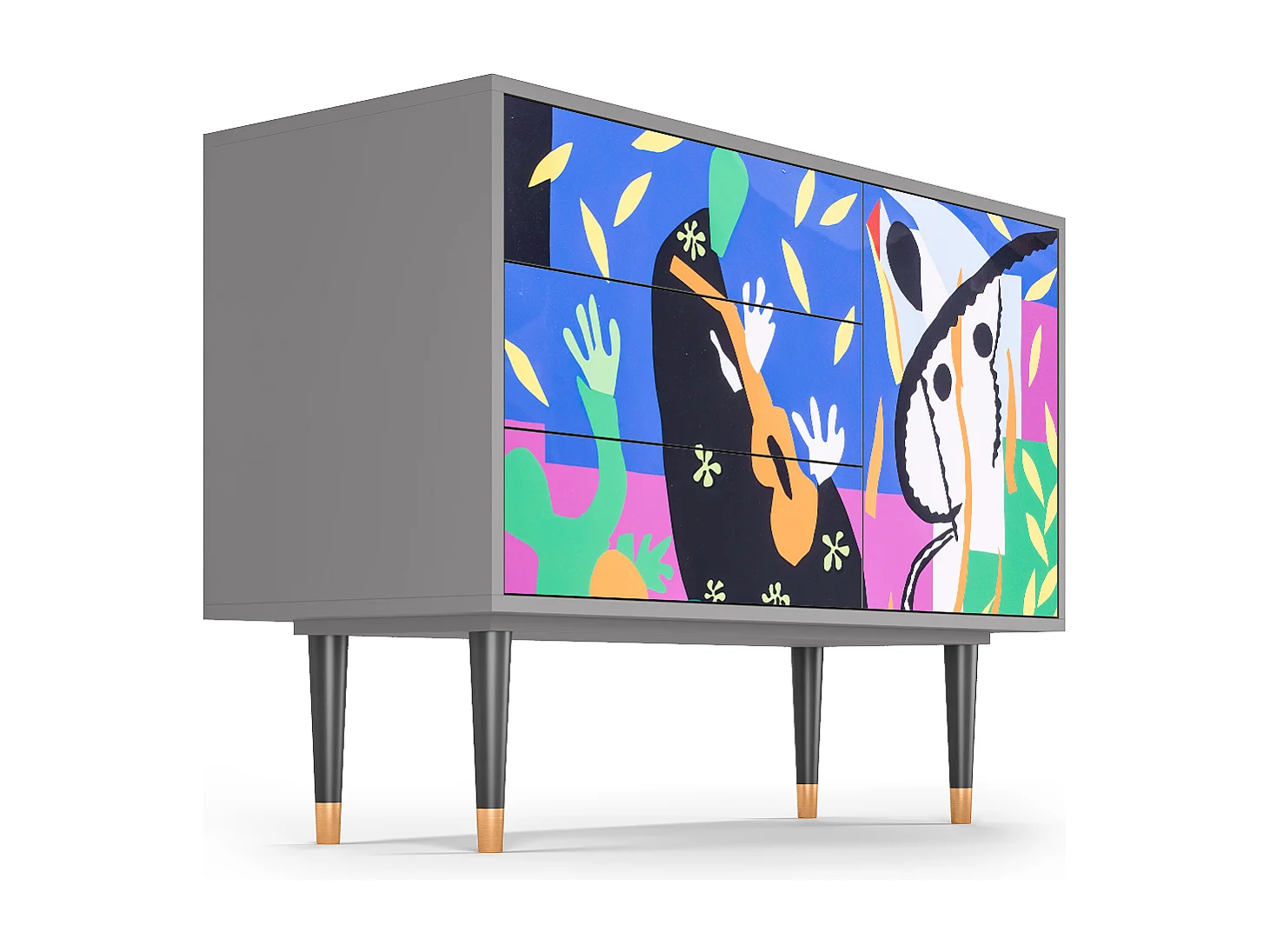 Credenza - 115х84х41 cm - S3 - La Tristesse du Roi, Grigio